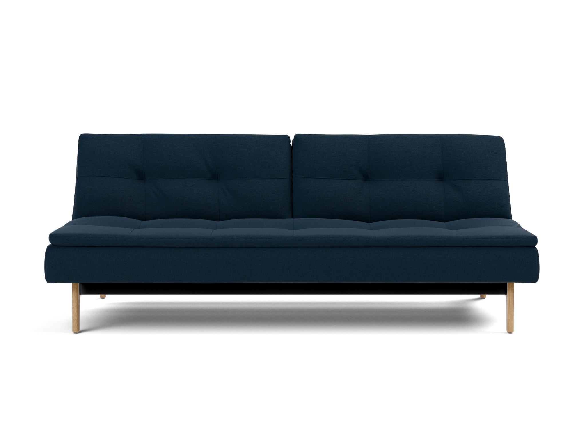 Schlafsofa Dublexo Flachgewebe Mixed Dance 528-Blue Beine Eiche