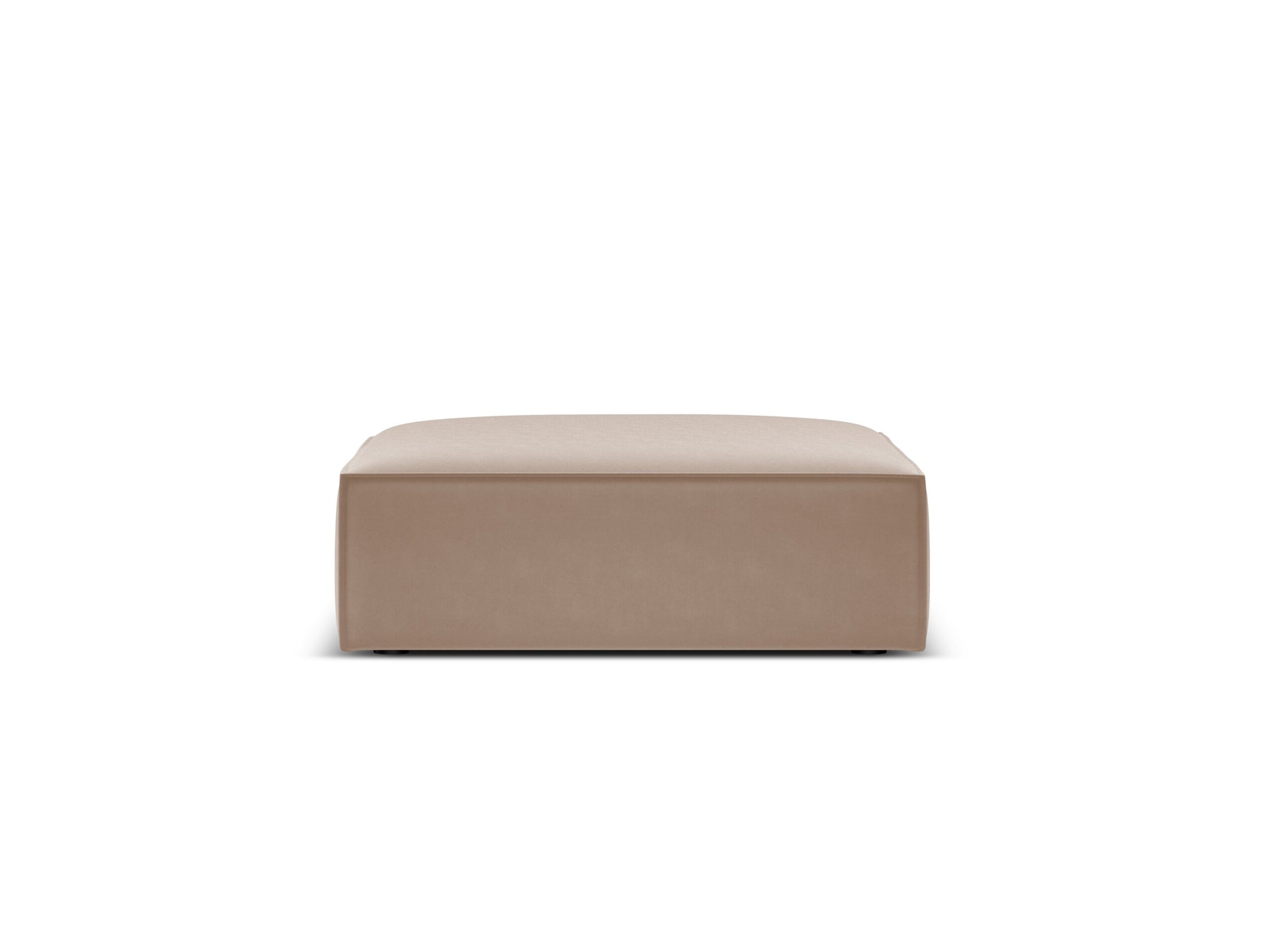Micadoni Hocker Kaelle 1-Sitzer Samt Beige moebelfaktor