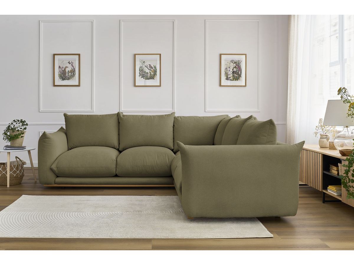 Bobochic Ernest Ecksofa Stoff Grün