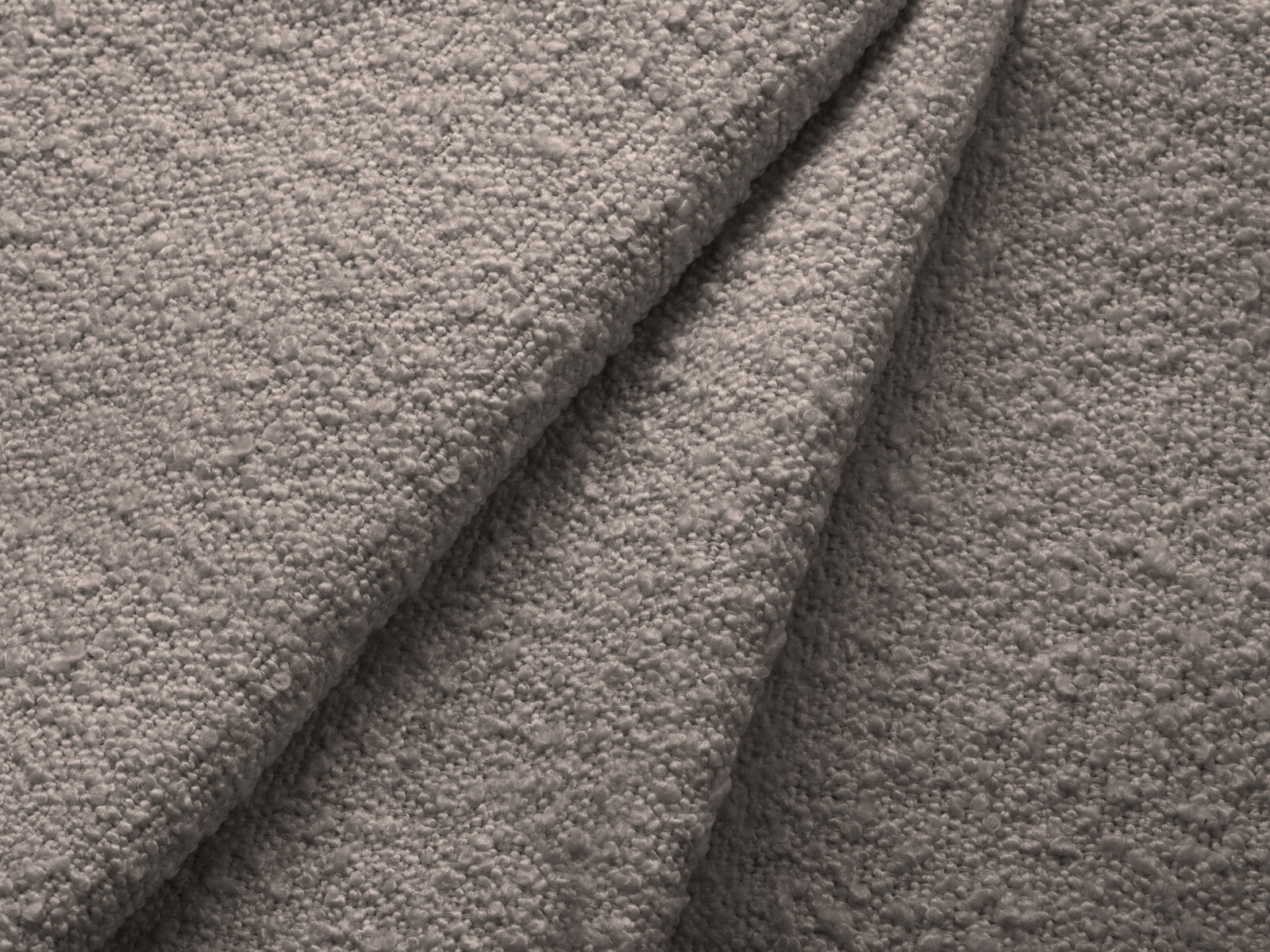 Micadoni Sofa Poppy 2-Sitzer große Version Boucle Baloo Grau