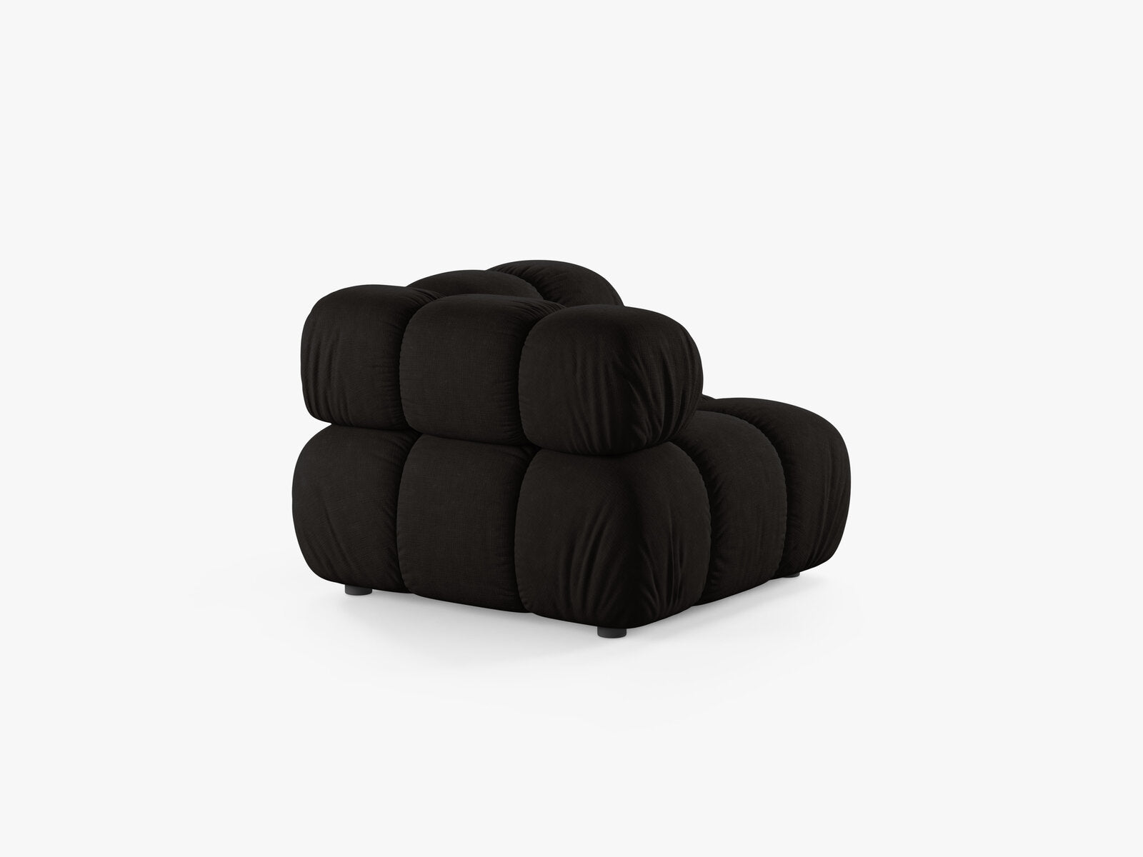 Micadoni symmetrisches Eckmodul Bellis Strukturierter Stoff Liberty Schwarz