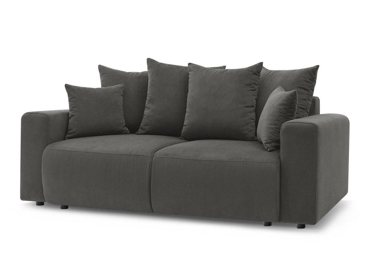 Bobochic Envy Sofa 2-Sitzer Cordsamt Dunkelgrau