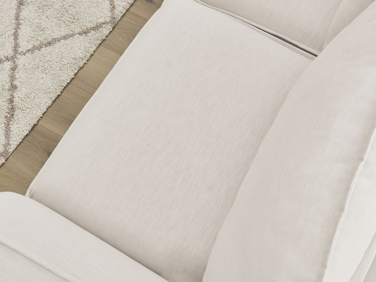 Bobochic Archimede Schlafsofa 3-Sitzer Stoff Beige, Liegefläche 160 × 194 cm