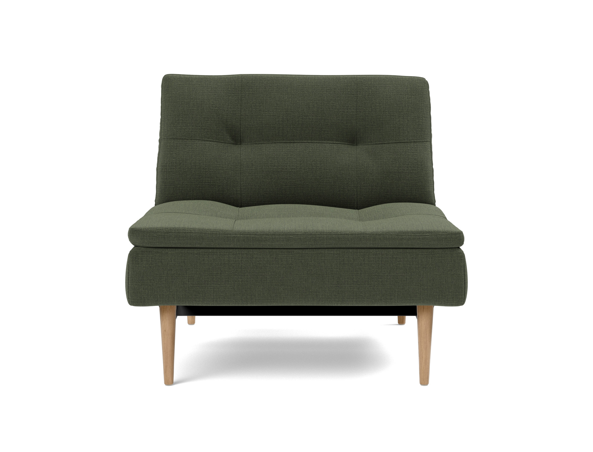 Sessel Dublexo Chenille Esina 413-Olive-Green Beine Styletto Eiche hell