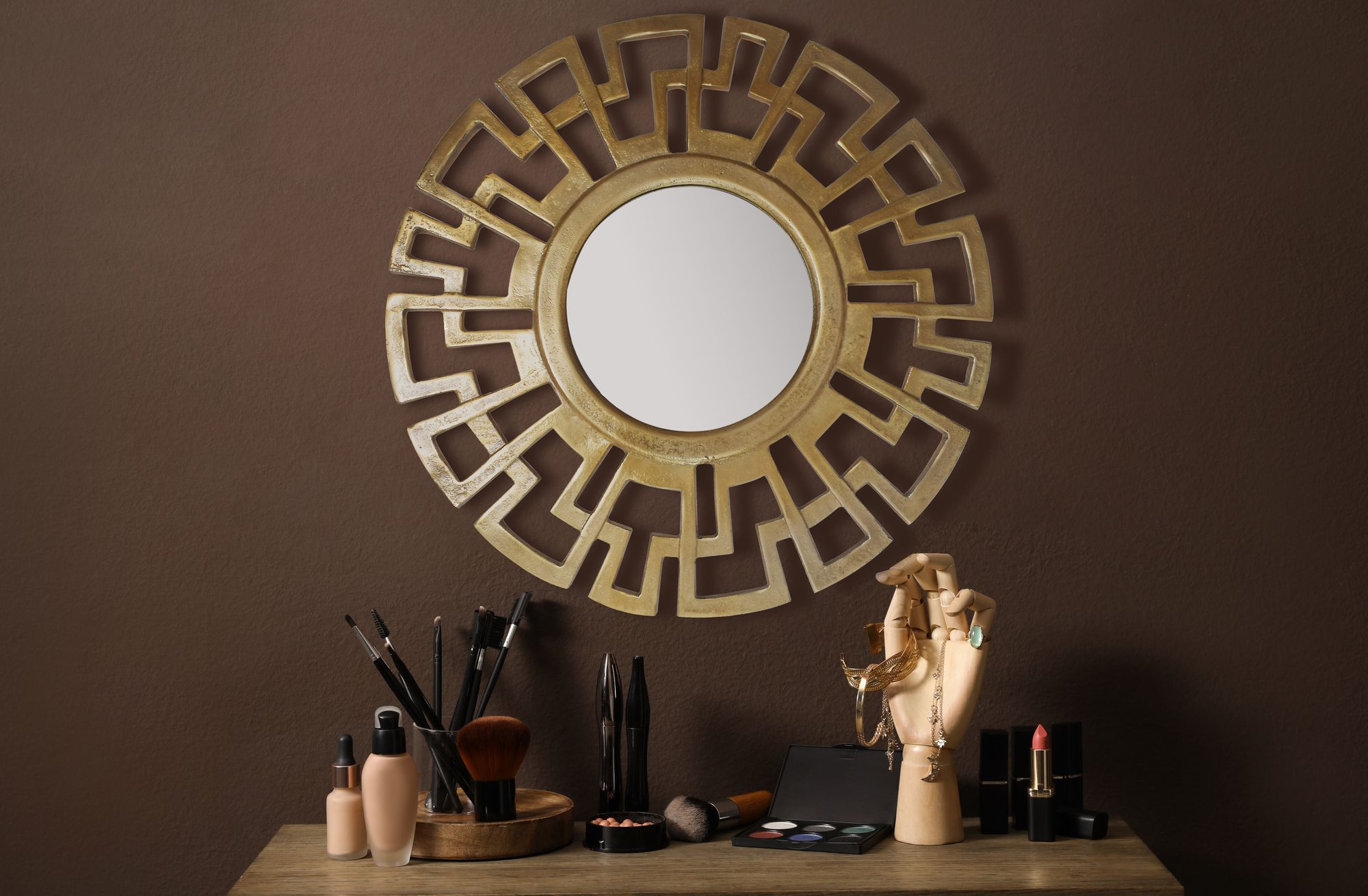 Wandspiegel Herand Gold Ø 60 cm