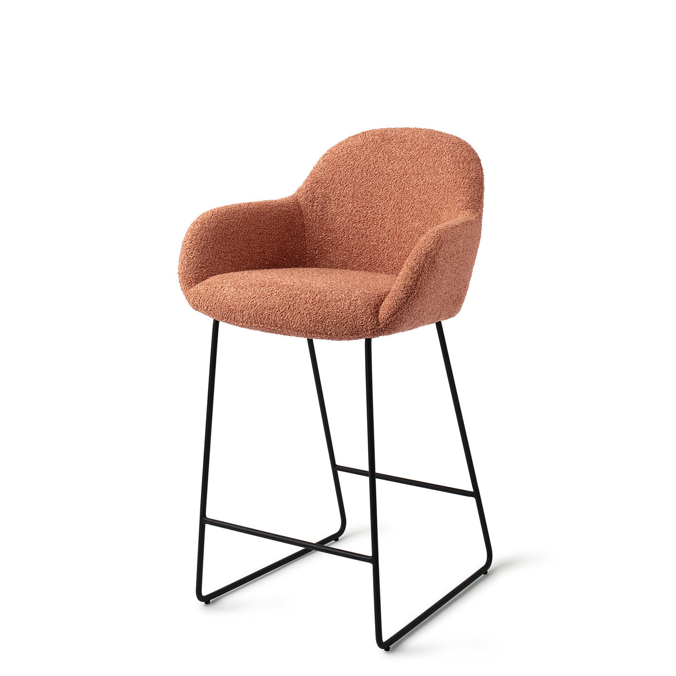 Jesper Home Barhocker Kushi Amber Autumn Slide Schwarz Tresenhöhe 65 cm