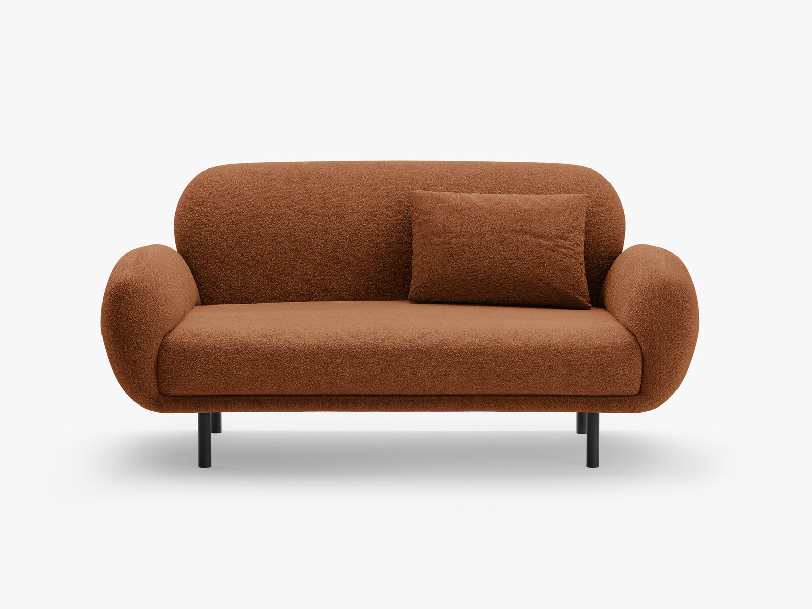 Micadoni Sofa Poppy 2-Sitzer Boucle Baloo Terrakotta