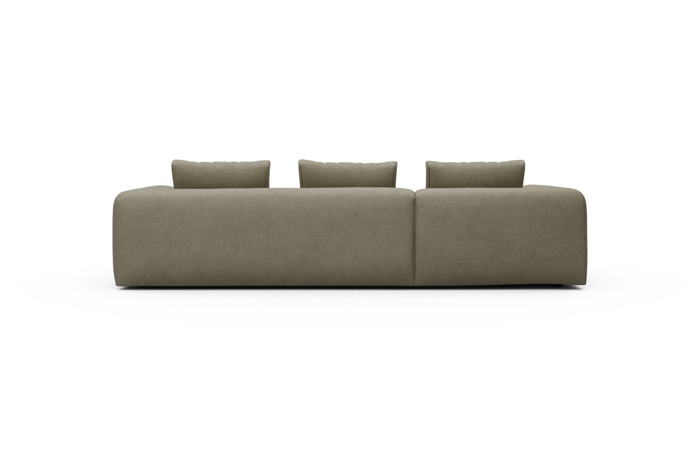 Ecksofa Fred Chaiselongue links mit 2,5-Sitzer Vivus-Dusty-Sand