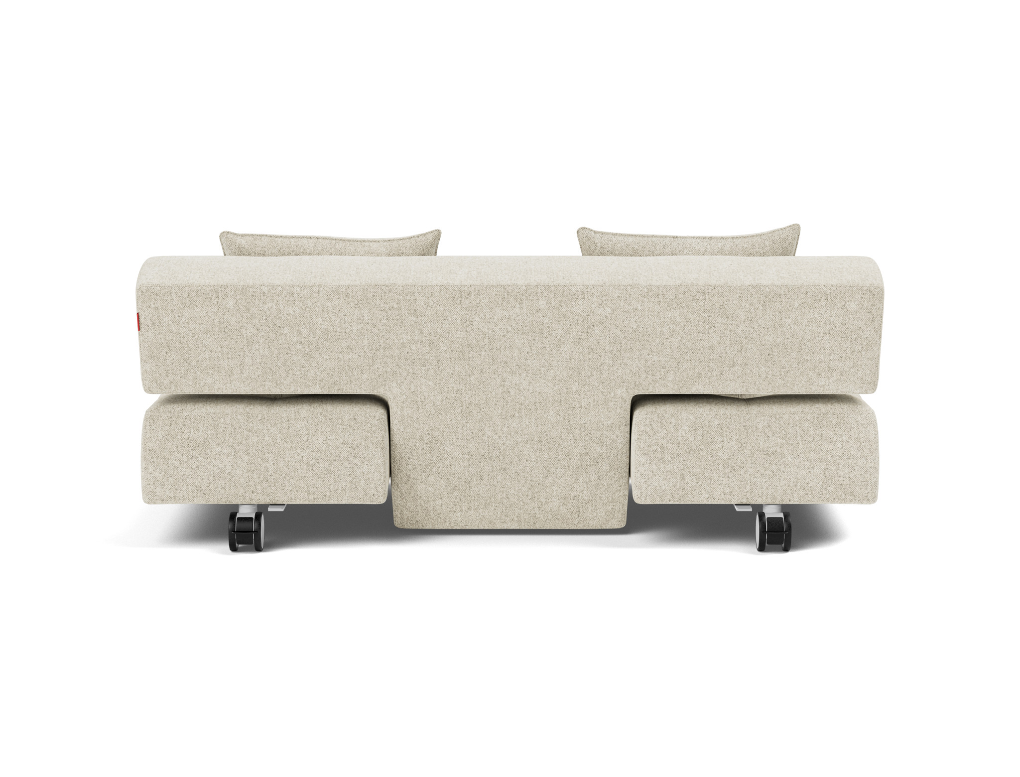 Schlafsofa Long Horn D.E.L. Strukturierter Stoff Taura 357-Off-White
