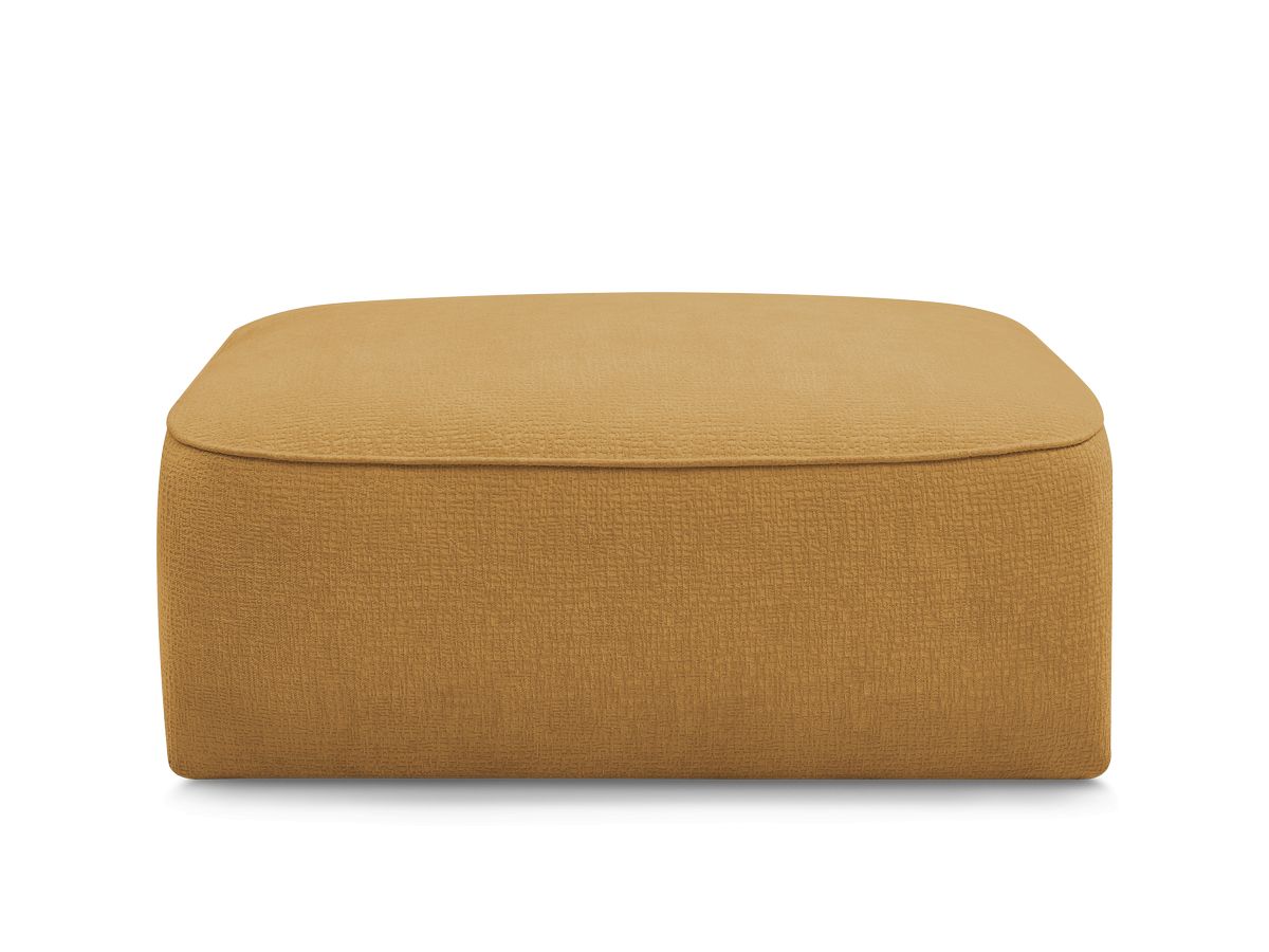Bobochic Leopold Pouf Strukturstoff Gelb