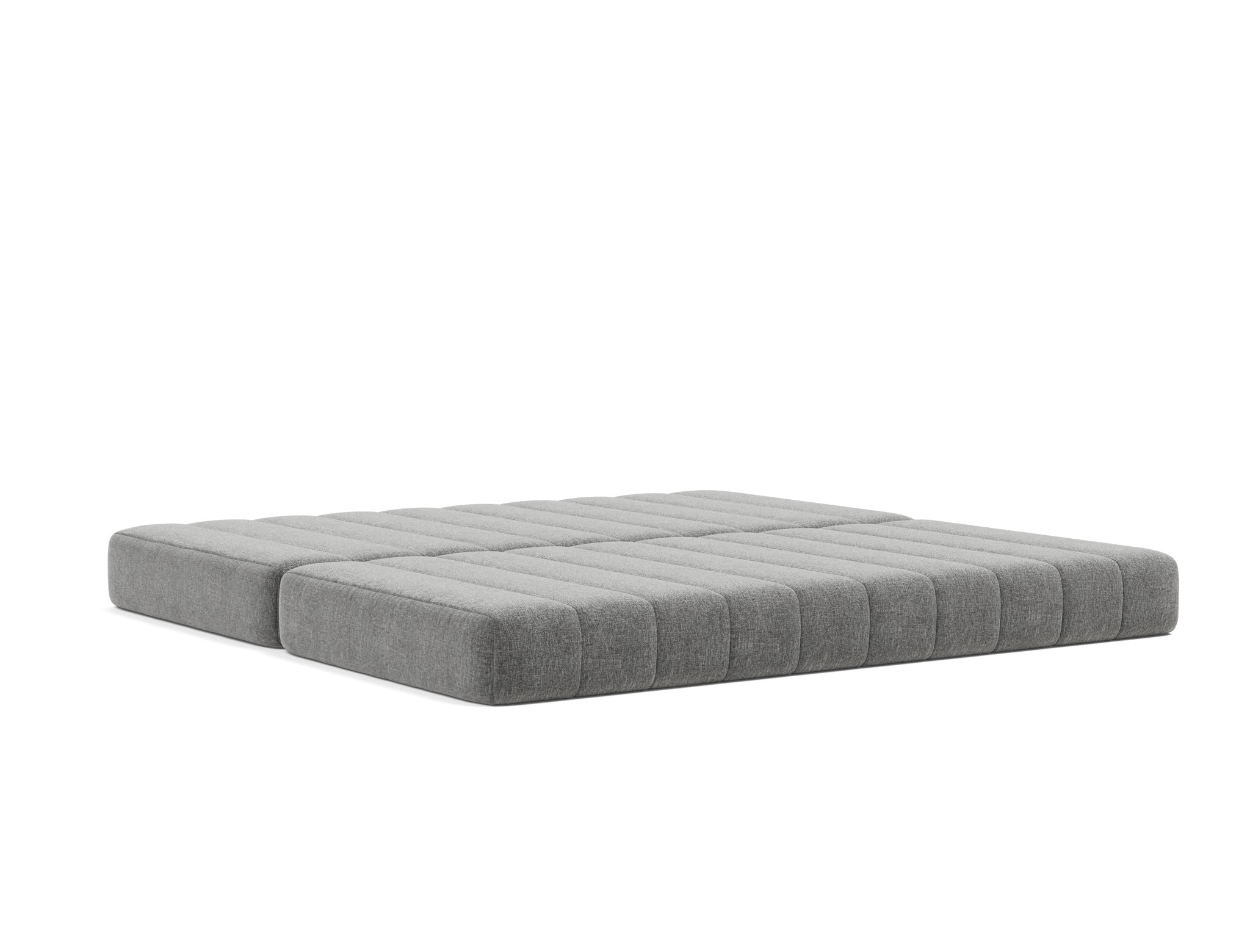 Schlafsofa CozyPad mit Armlehnen Strukturierter Stoff Twist 563-Charcoal
