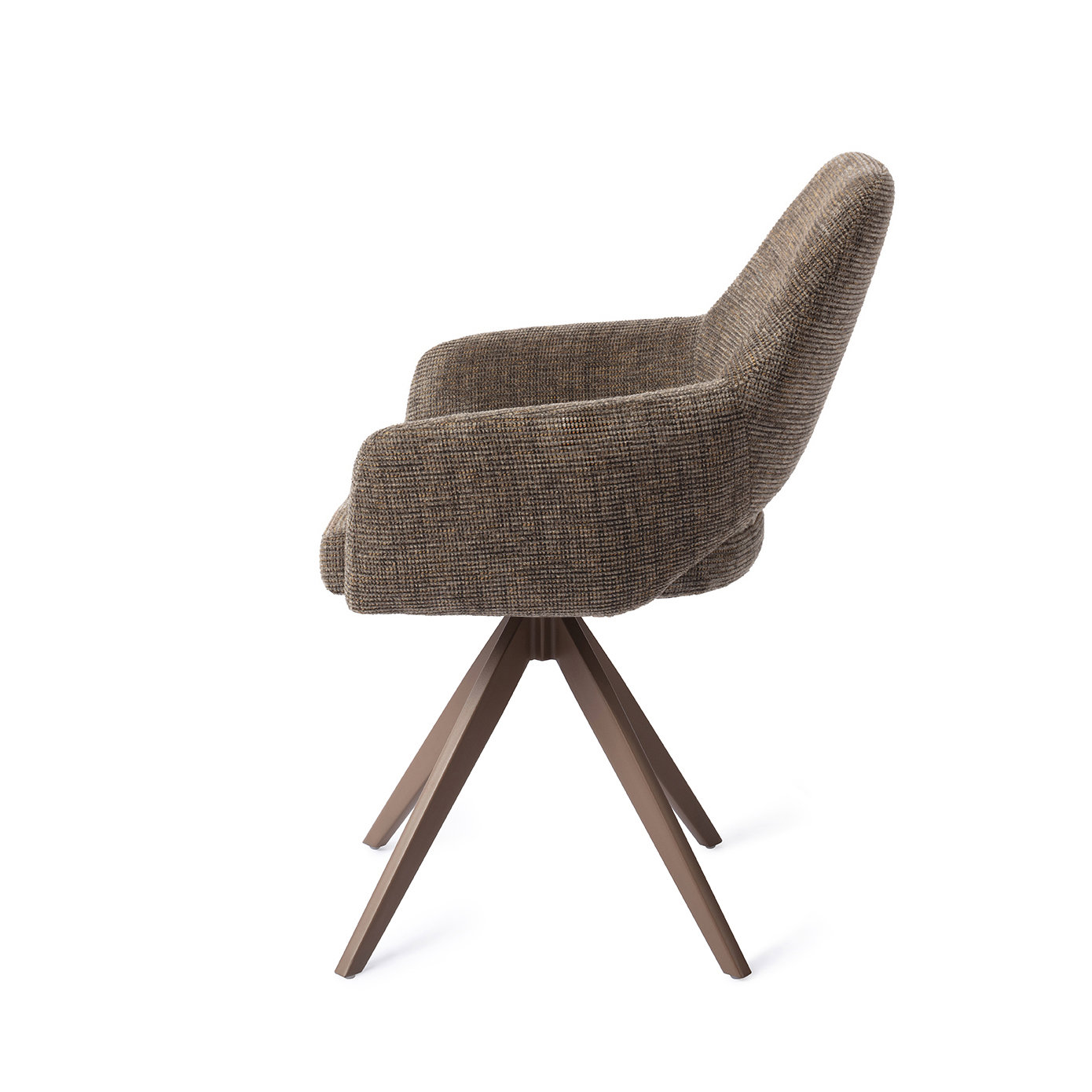 Jesper Home Esszimmerstuhl Yanai Checked Chestnut Turn Braun