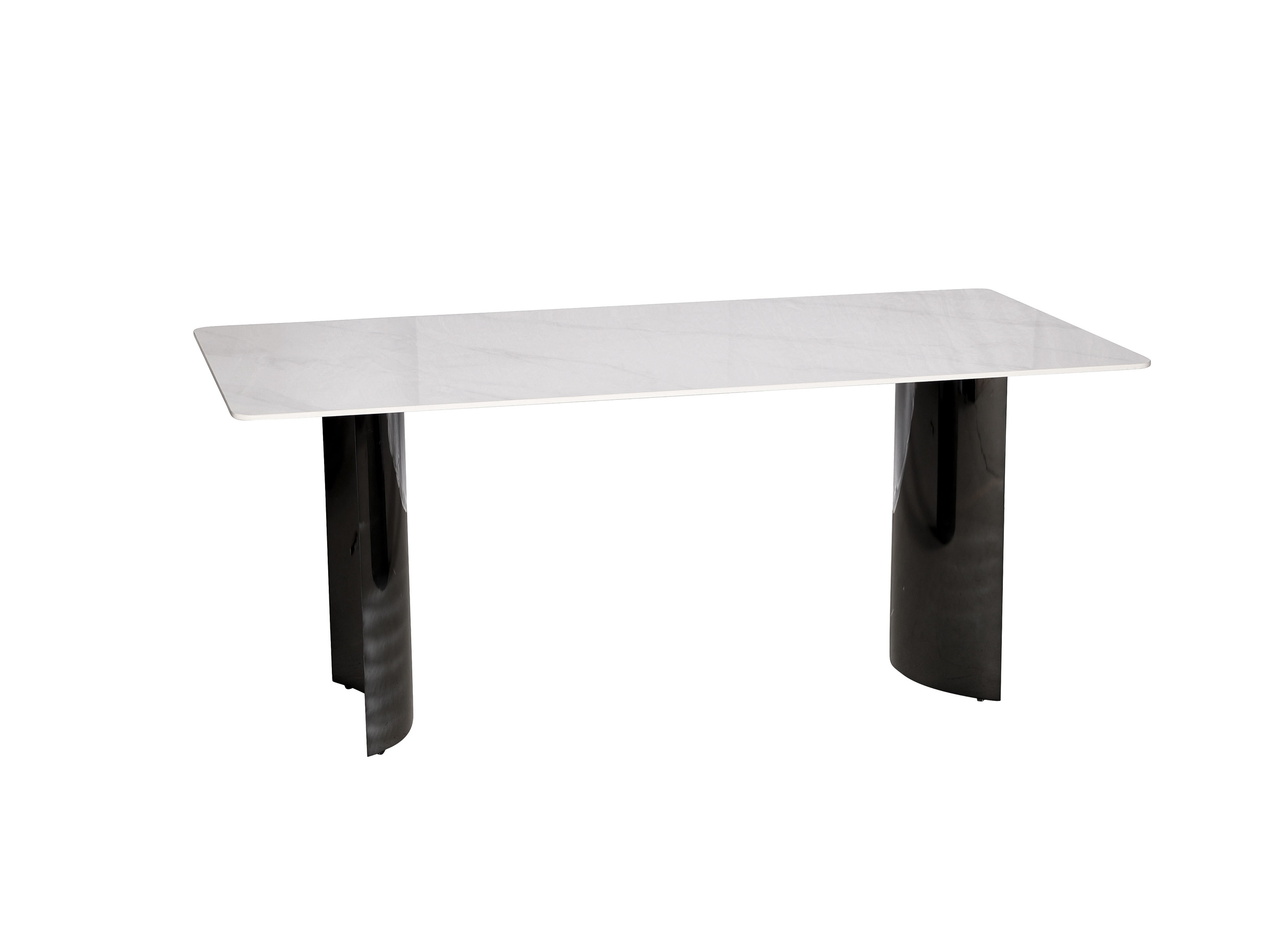 Livin Hill Esstisch 180cm Modig Schwarze Beine, weiße Tischplatte M91