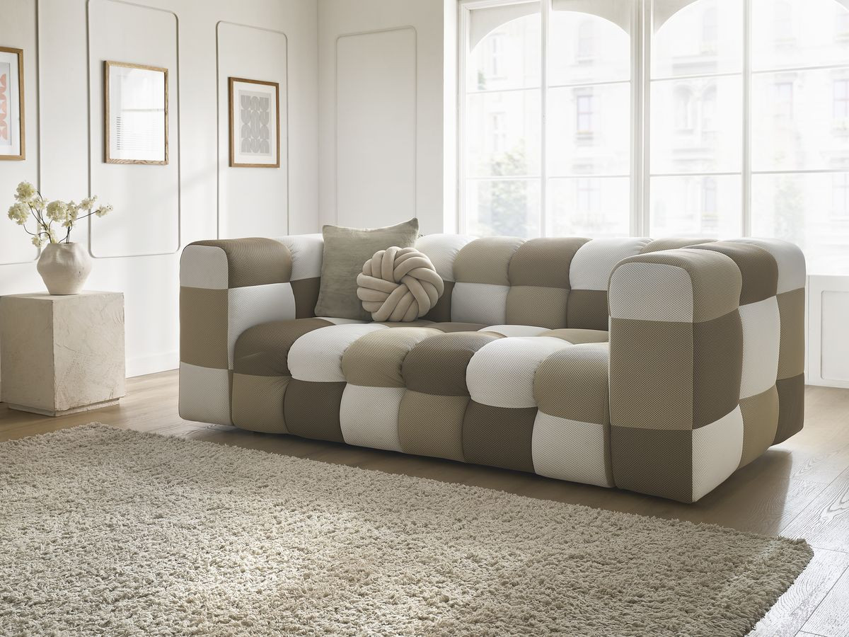 Bobochic Cloud Sofa 3-Sitzer Mesh-Stoff Mehrfarbig