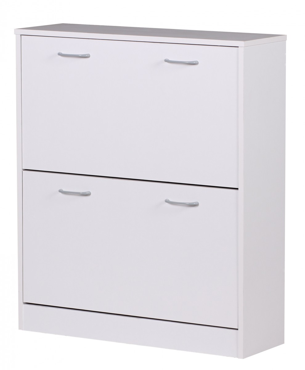 Schuhkommode Egilstad Weiß 75 × 24 × 87 cm