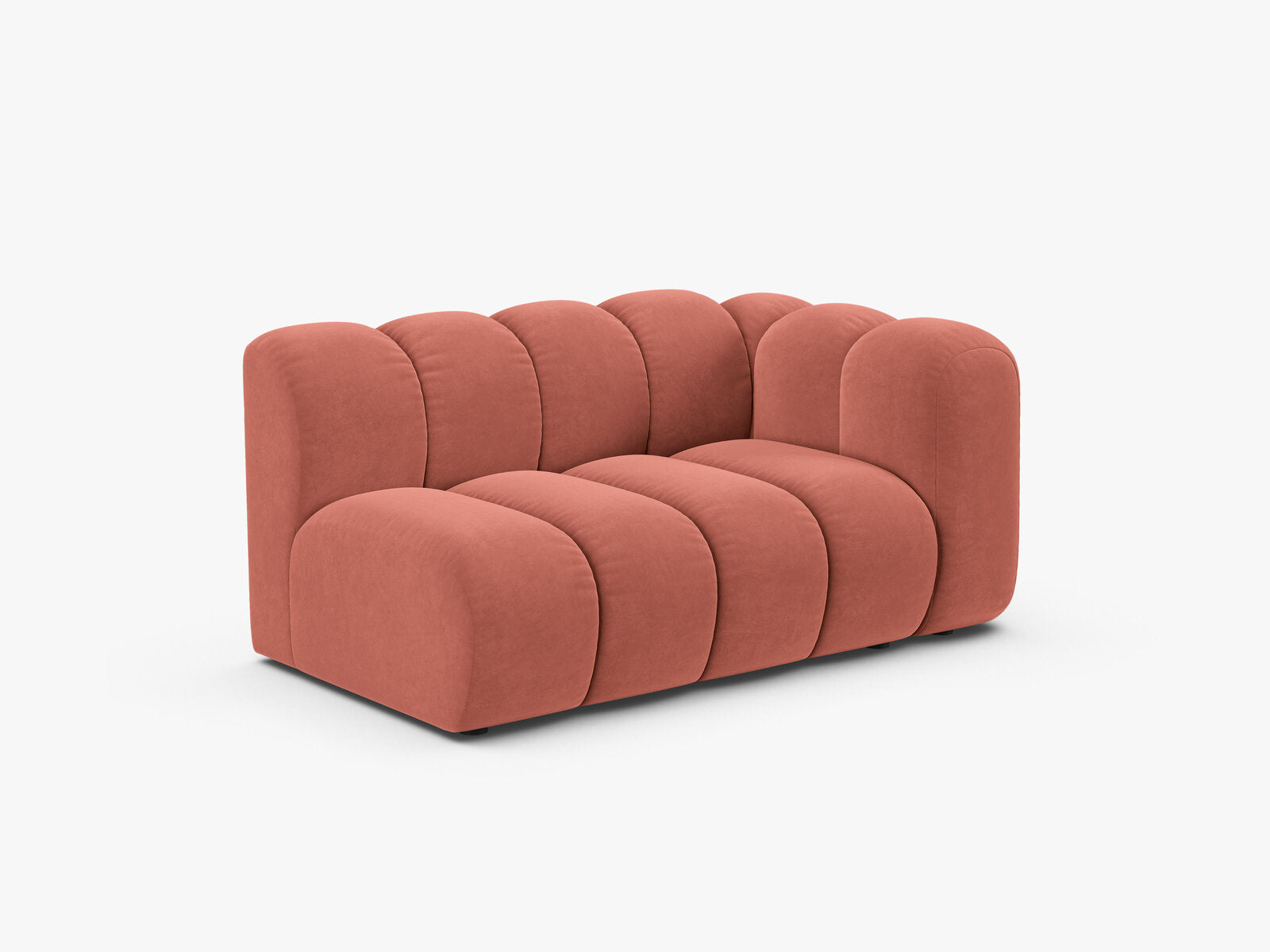 Micadoni Modul Lupine 2-Sitzer Samt Salvador Koralle Rechts