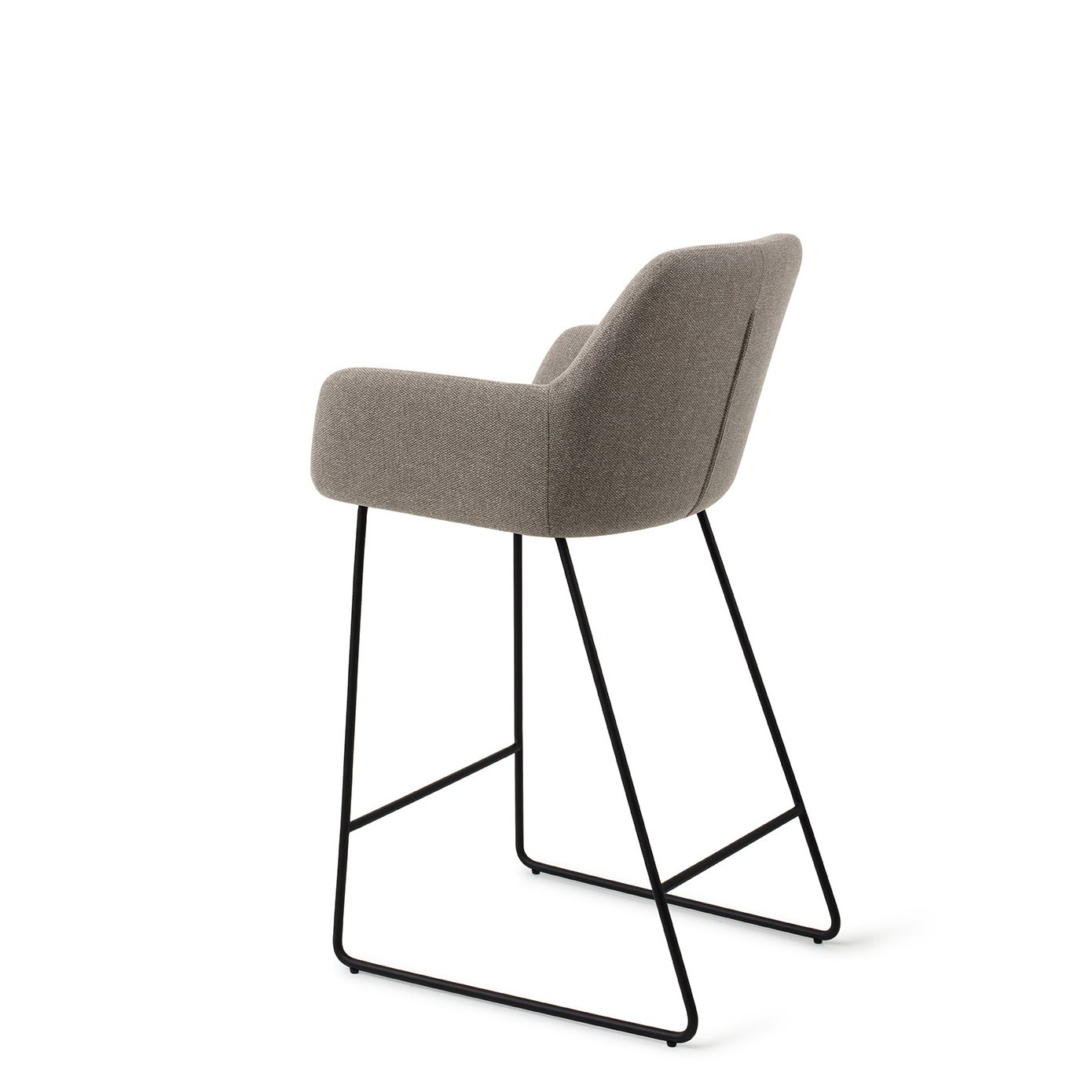 Jesper Home Barhocker Hiroo Foggy-Fusion Slide Schwarz Barhöhe (75cm)