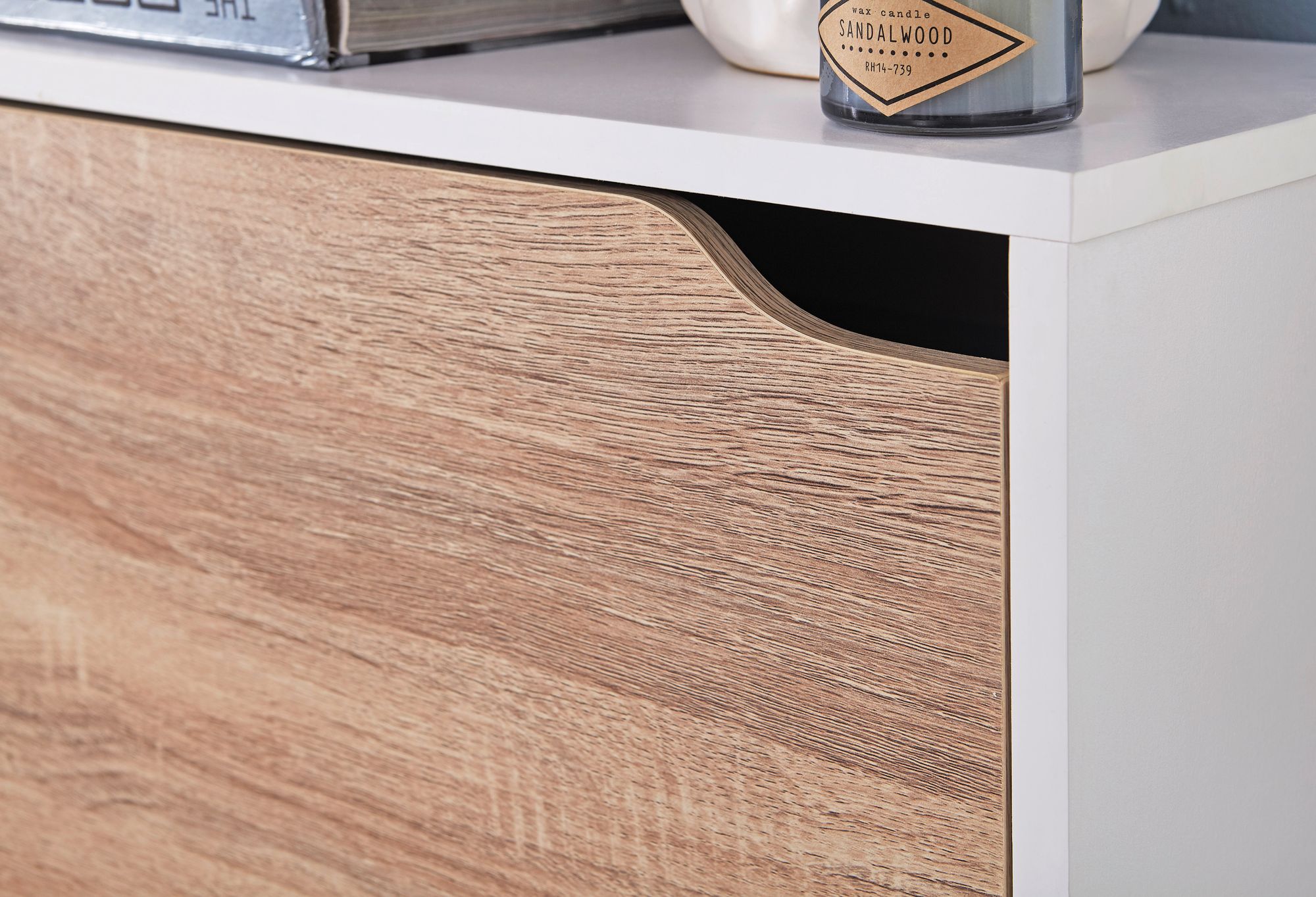 Schuhschrank Ebeltoft Weiß 60 × 24 × 150 cm