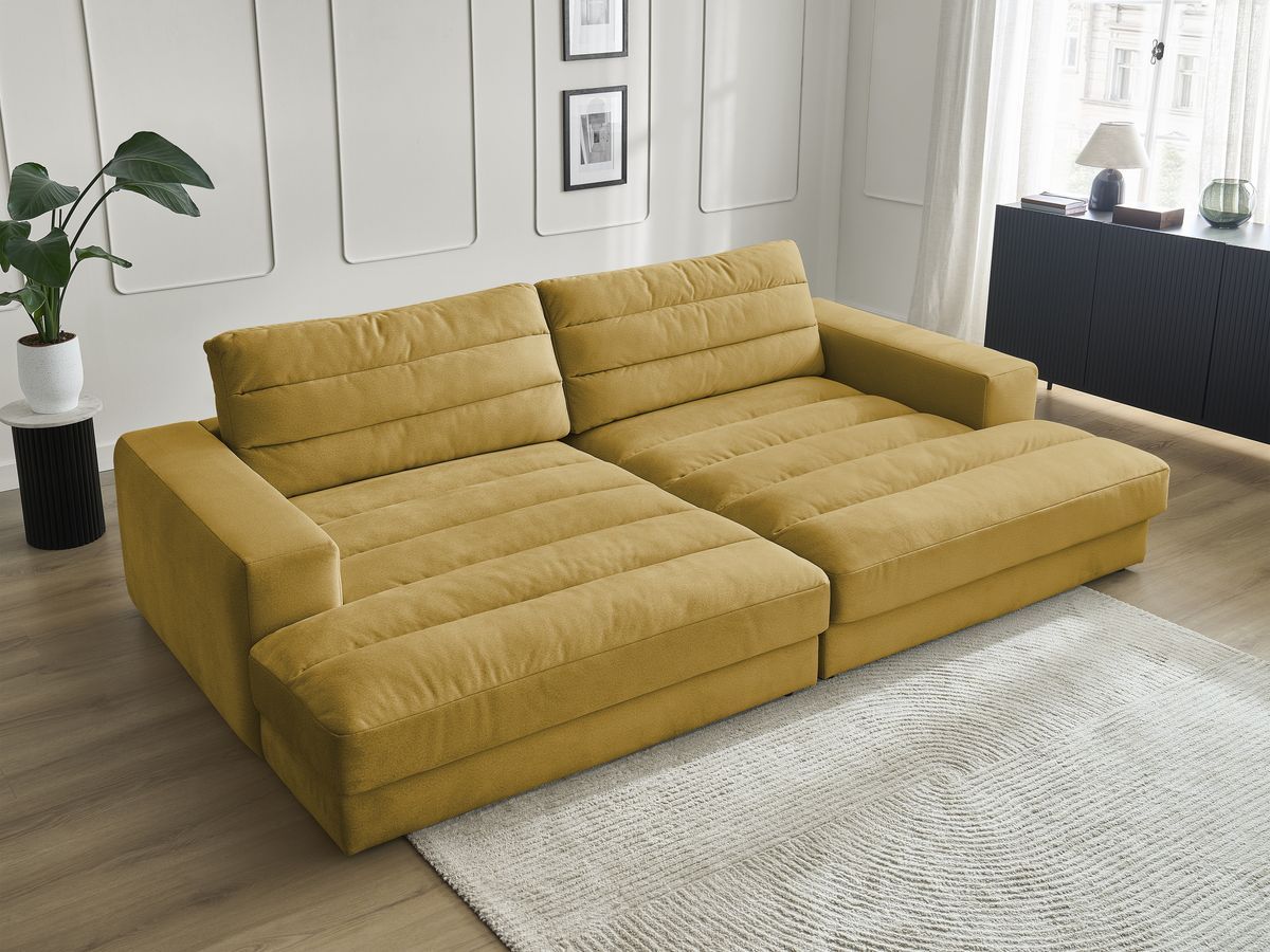 Bobochic Sierra Sofa 4-Sitzer Samt Gelb