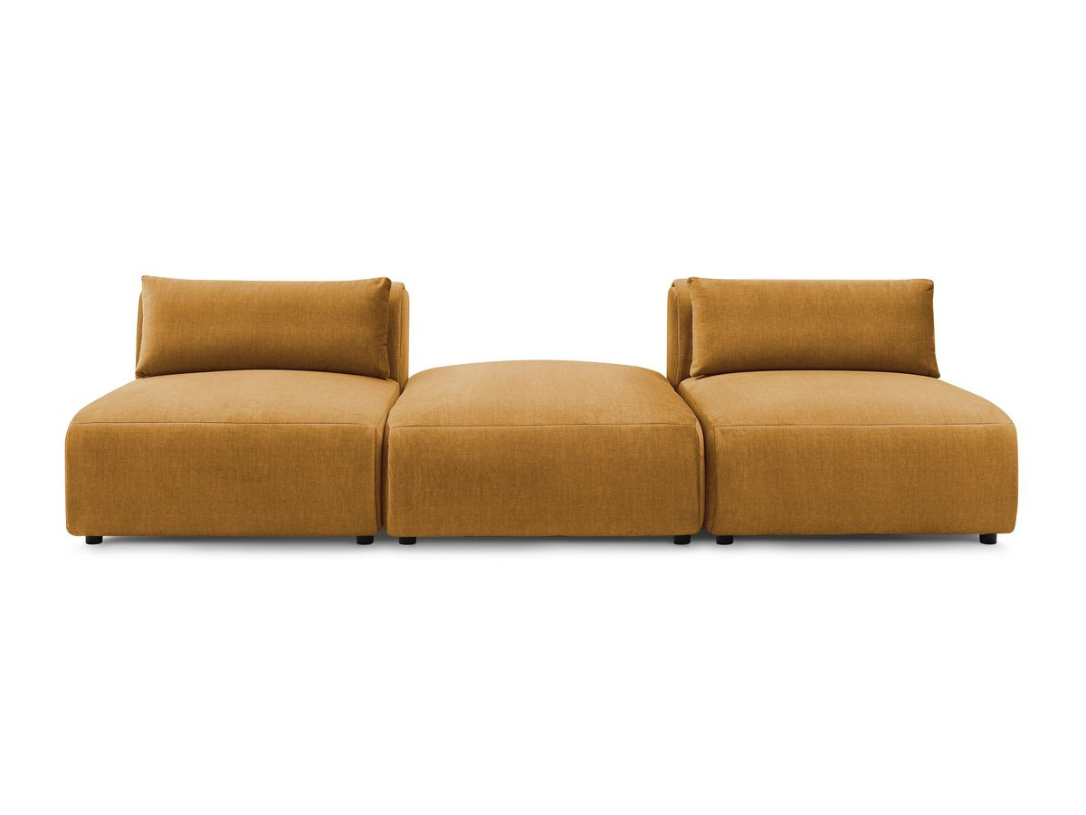 Bobochic Jeanne Sofa 3-Sitzer Samt Gelb