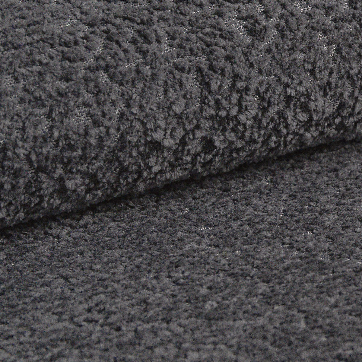 Micadoni Stauraumbett mit Kopfteil Mount Boucle Coral Graphit 160x200