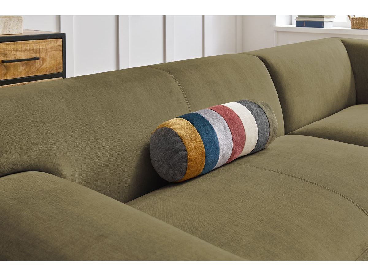 Bobochic Lavena Ecksofa 312 × 220 cm Samt Grün Ecke rechts