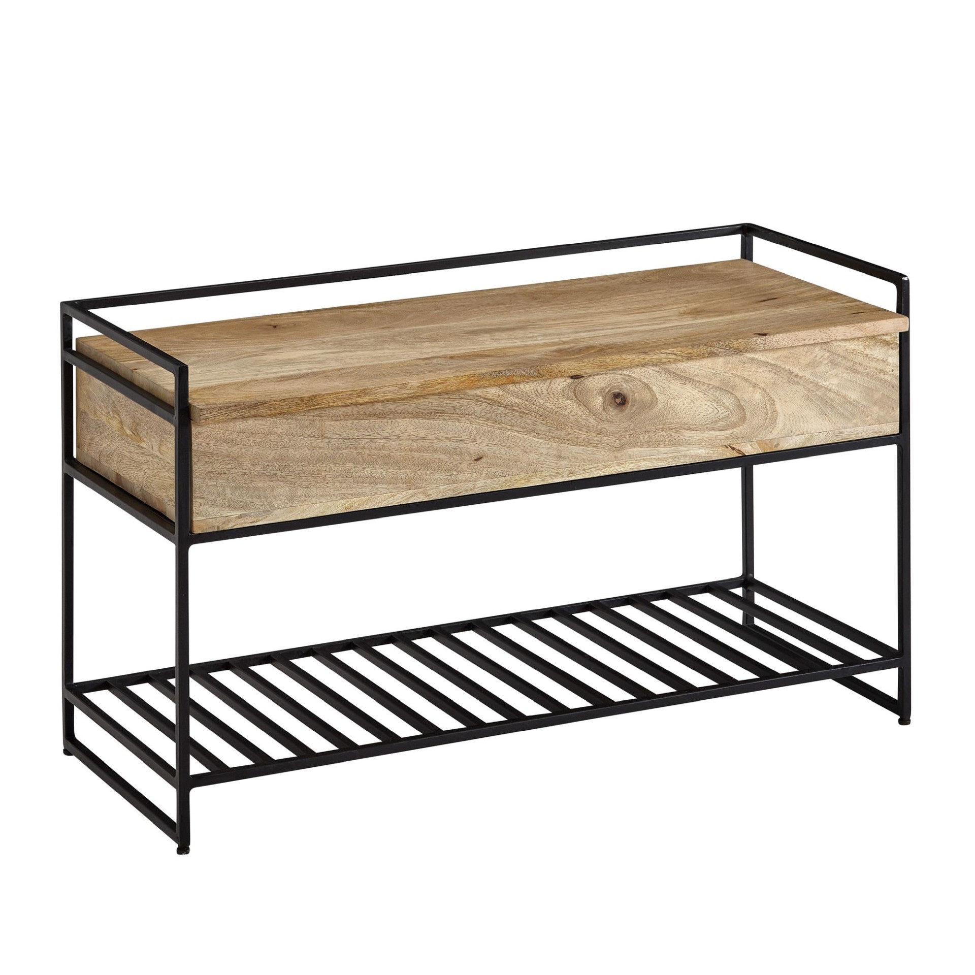 Sitzbank Gimsoy Massivholz Mango 90 × 38 × 52 cm
