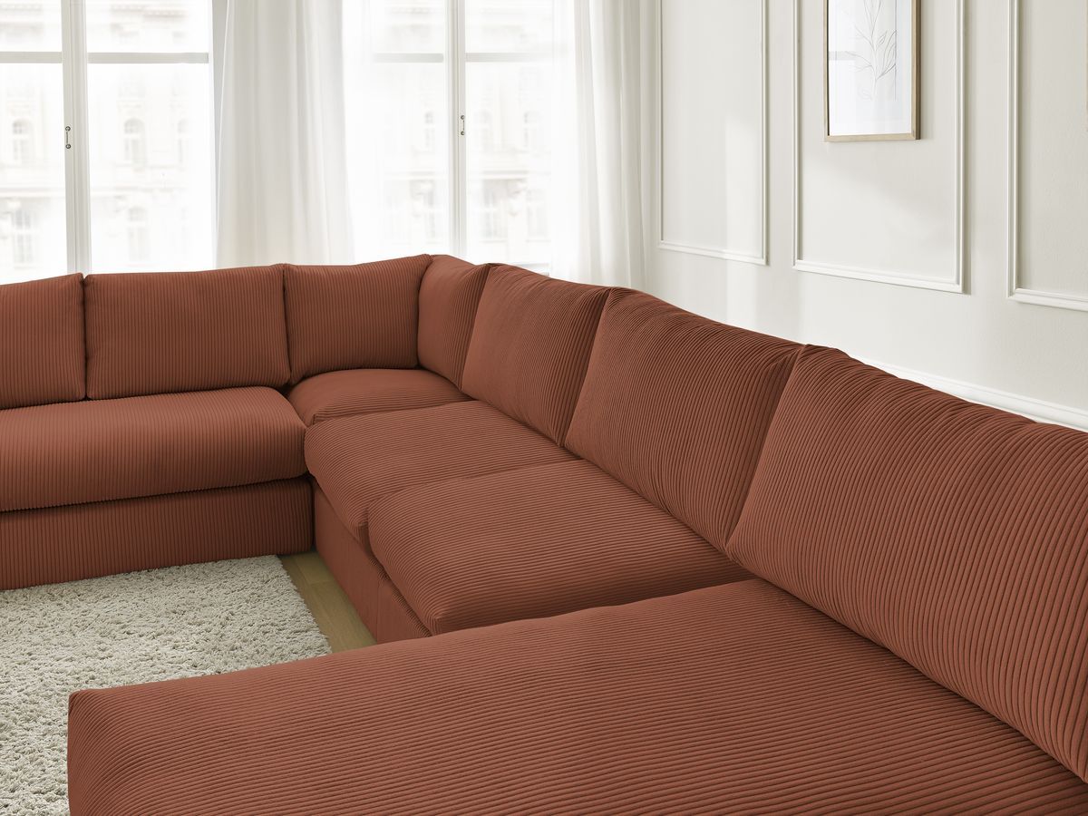 Bobochic Paris Ecksofa Cordsamt Orange