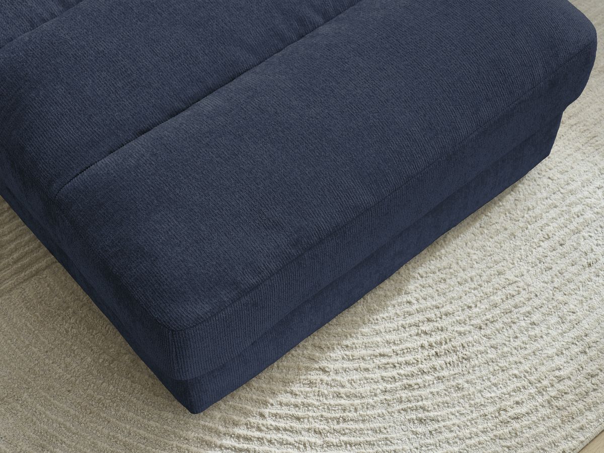 Bobochic Sierra Pouf Strukturstoff Dunkelblau