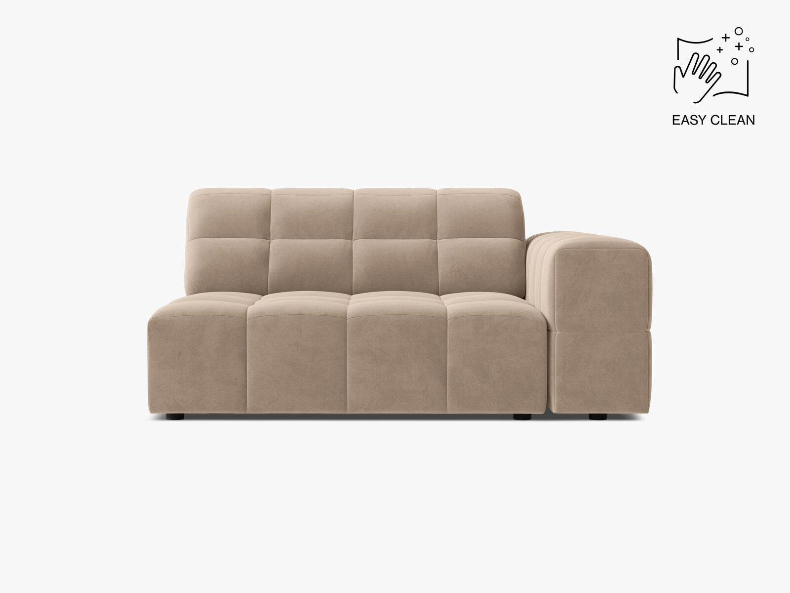 Micadoni Jennifer Sofamodul XL Rechts Samt Venus Beige