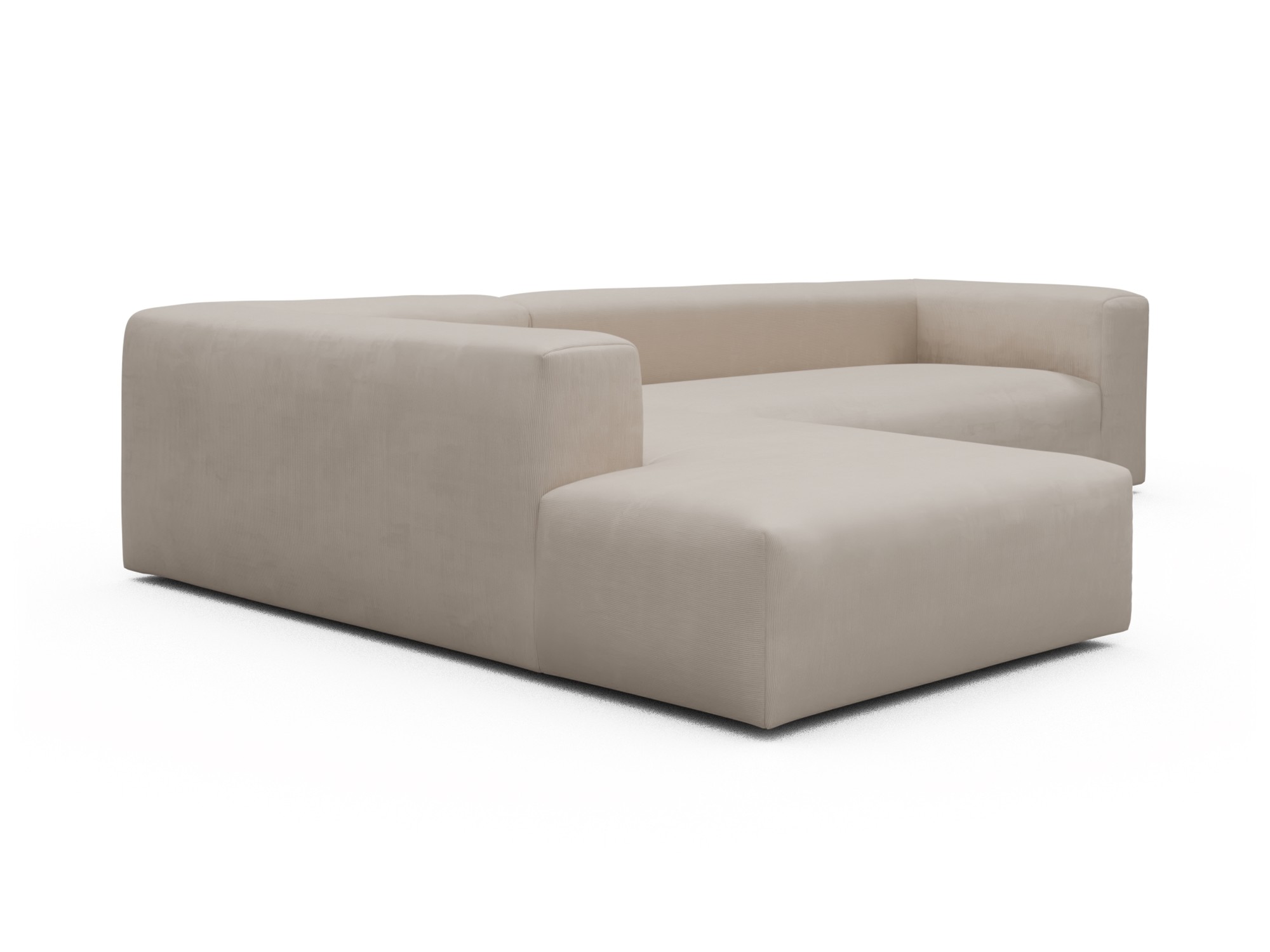 Skandi Home Ecksofa Fred Relax-Ecke links mit 2,5-Sitzer Cordufine-Off-White moebelfaktor