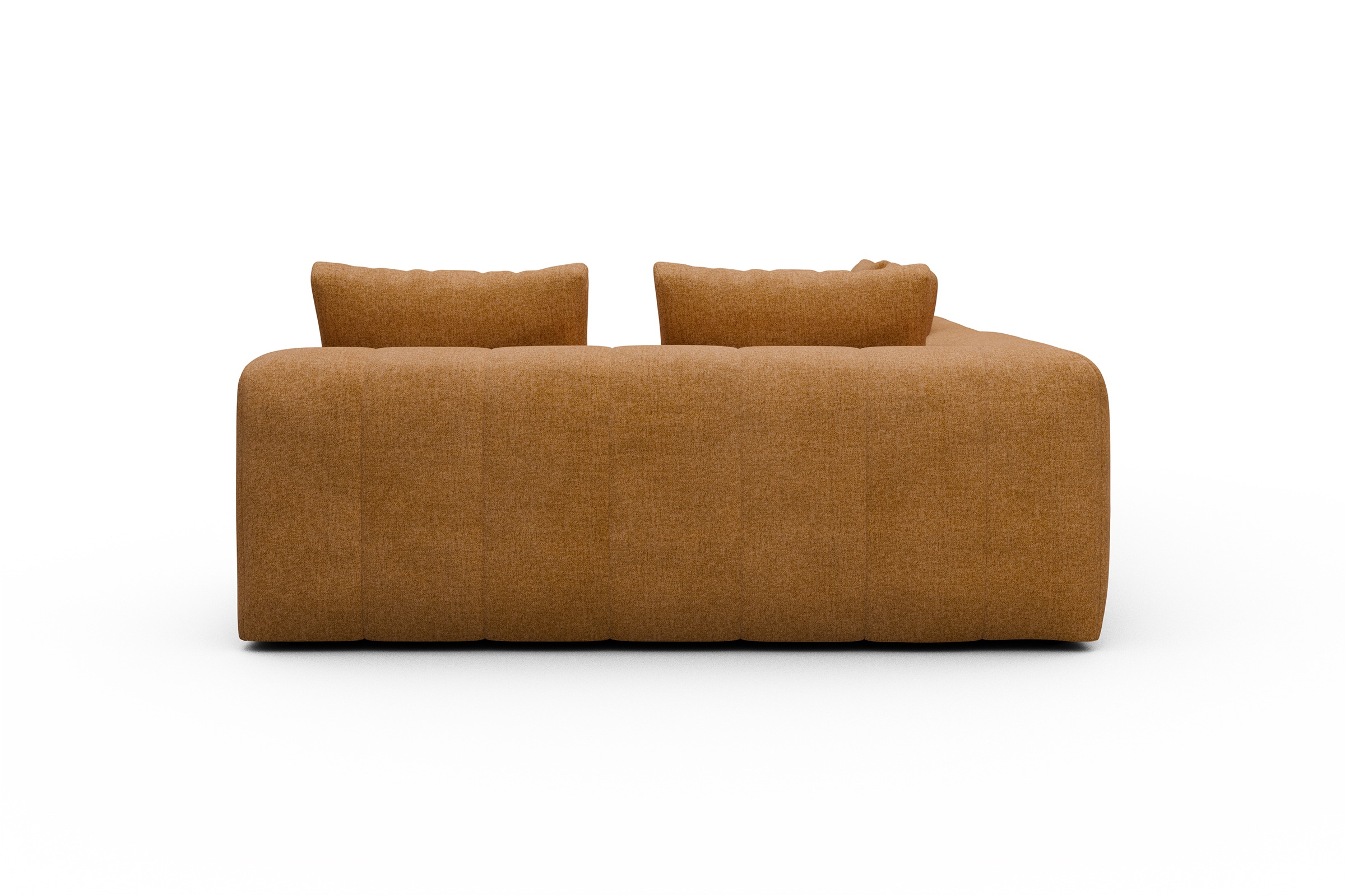 Ecksofa Hugo 2x 2,5-Sitzer Armlehne links Casone-Warm-Yellow