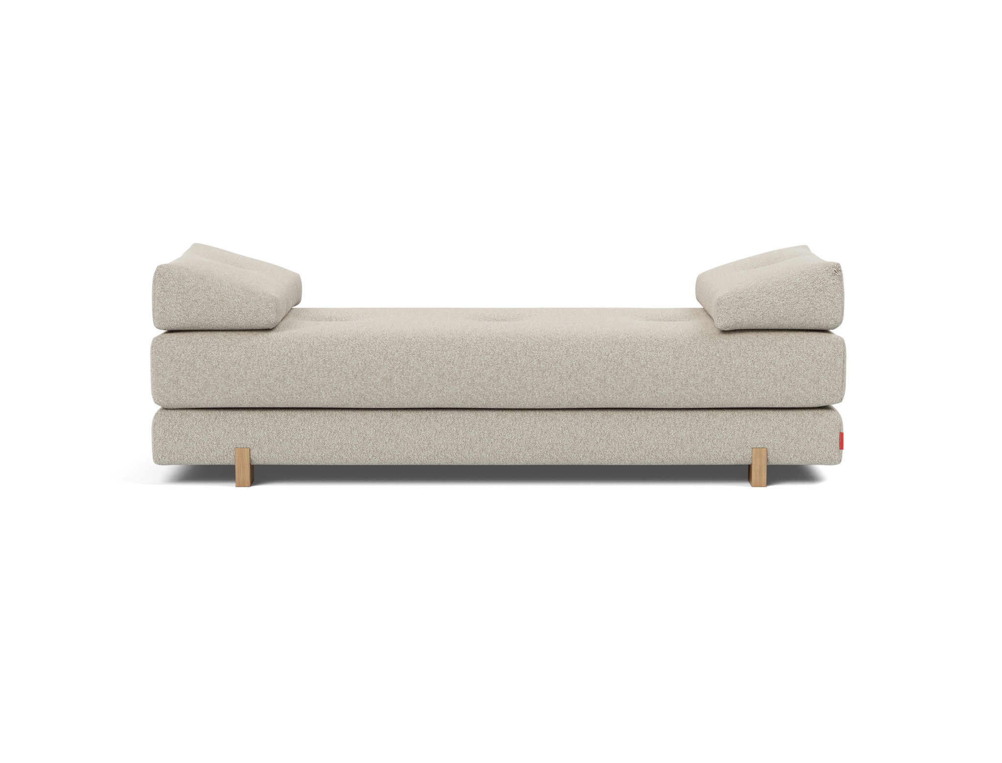 Tagesbett Sigmund Boucle Skandi 539-Beige Beine Drip Eiche