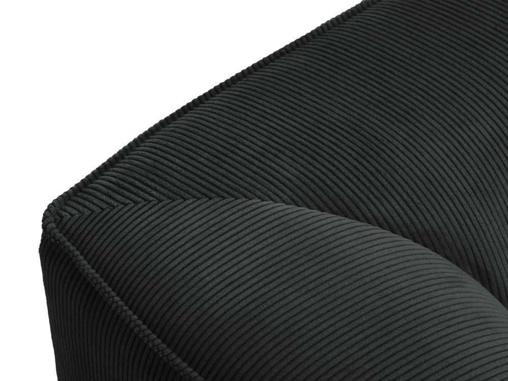 Cosmopolitan Design Sofa Siena 4-Sitzer Kord Scala Schwarz