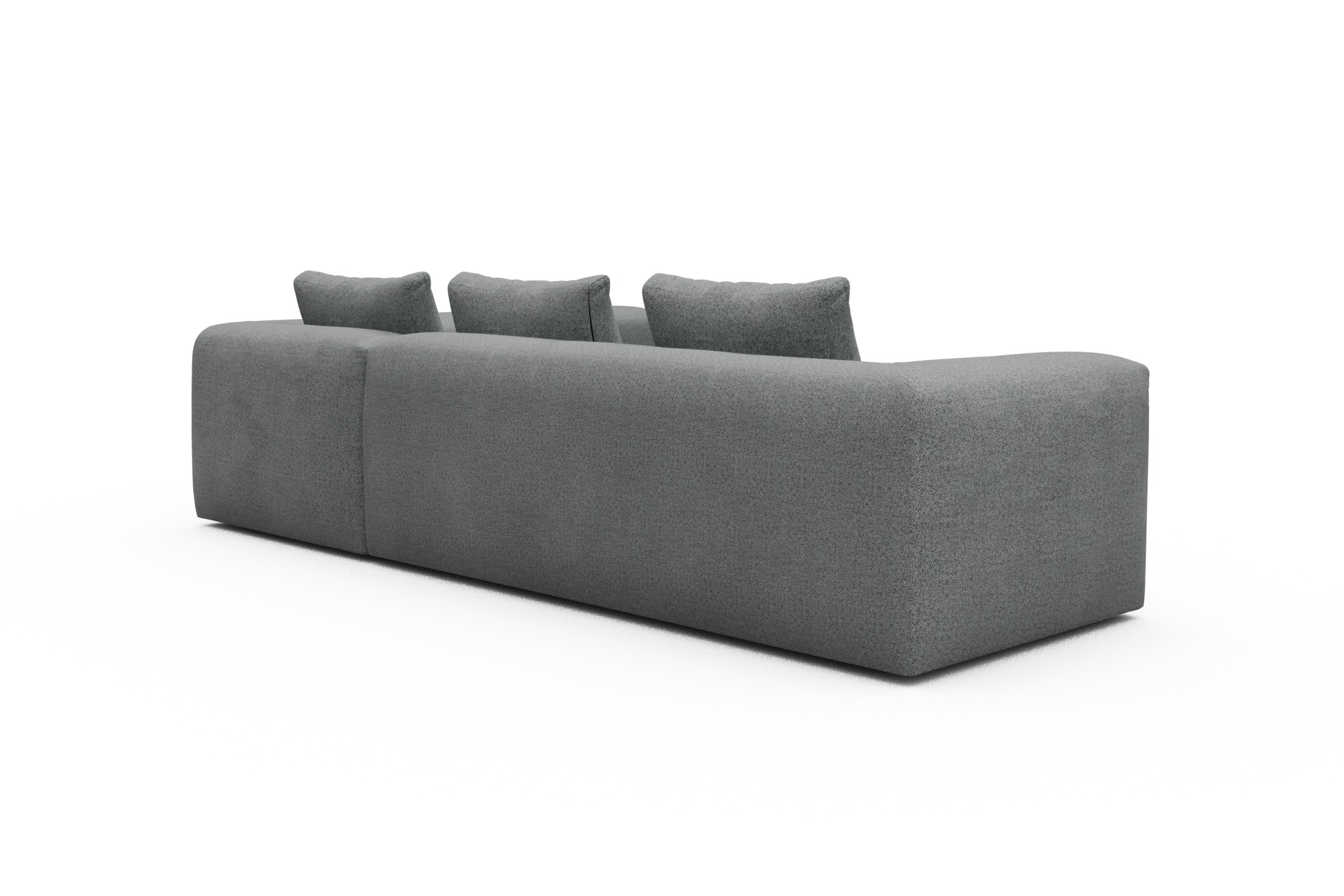 Ecksofa Fred 2x 2,5-Sitzer rechts offen Aivi-Gravet-Grey
