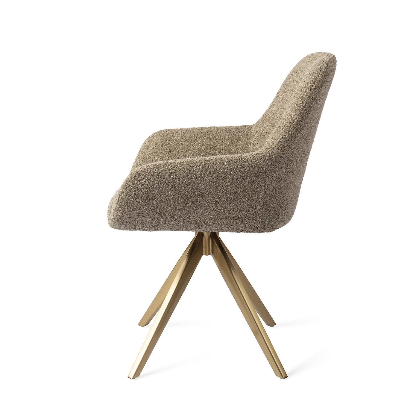 Jesper Home Esszimmerstuhl Kushi Moss Meadow Turn Gold
