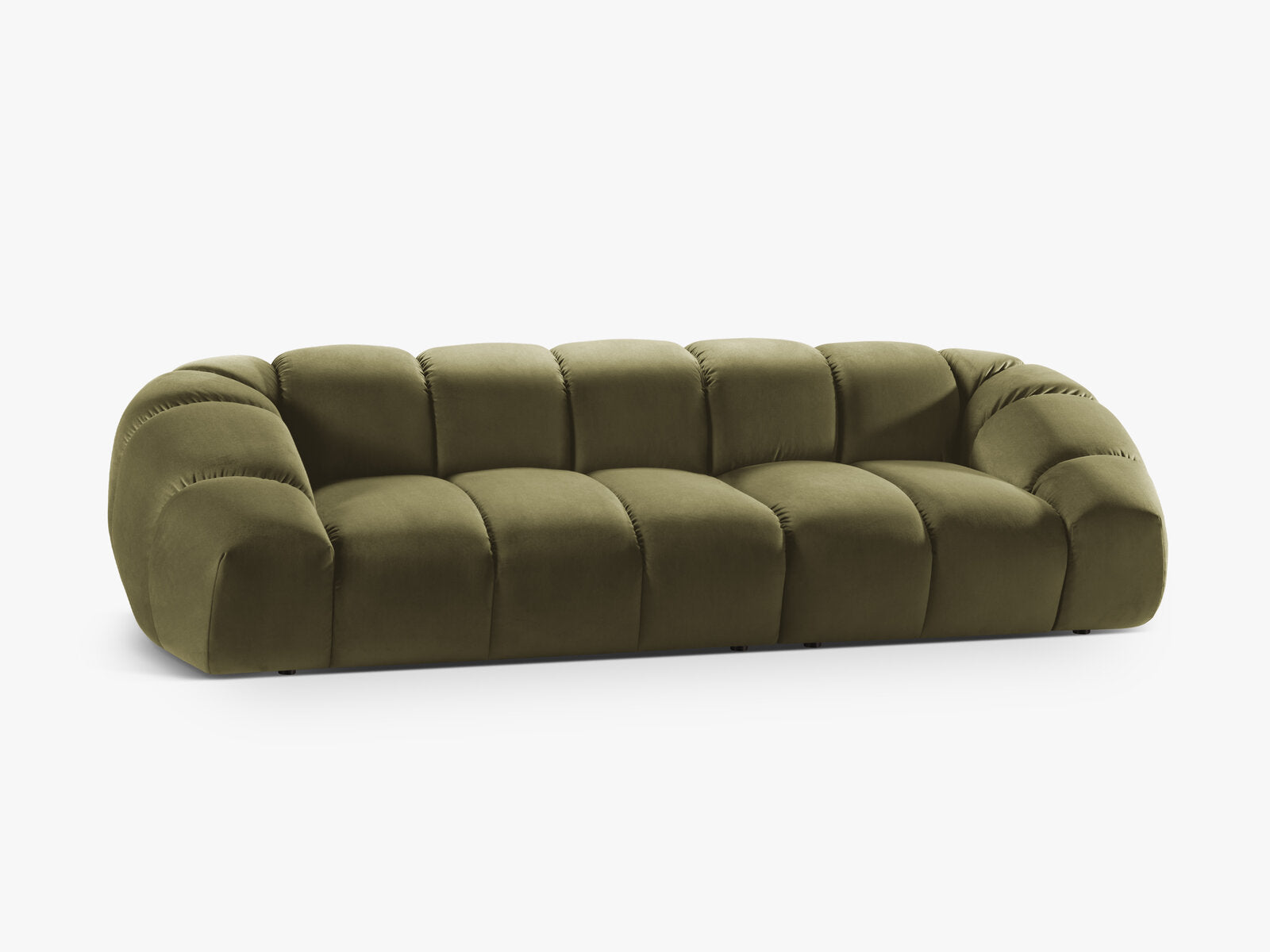 Micadoni Sofa Diana 4-Sitzer Samt Grün