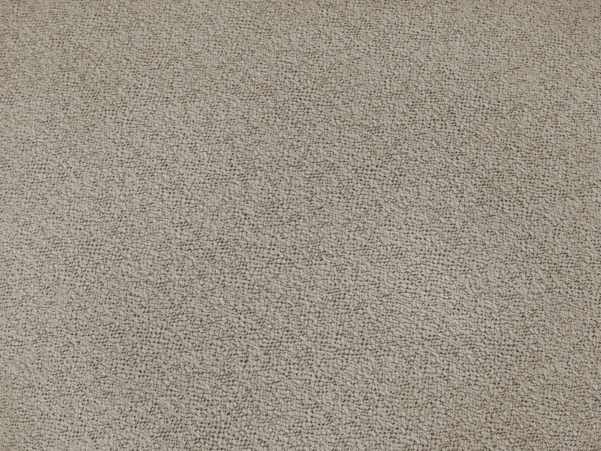 Bobochic Voltaire Ecksofa mit Pouf 322 × 268 cm Melange-Stoff Taupe Ecke rechts