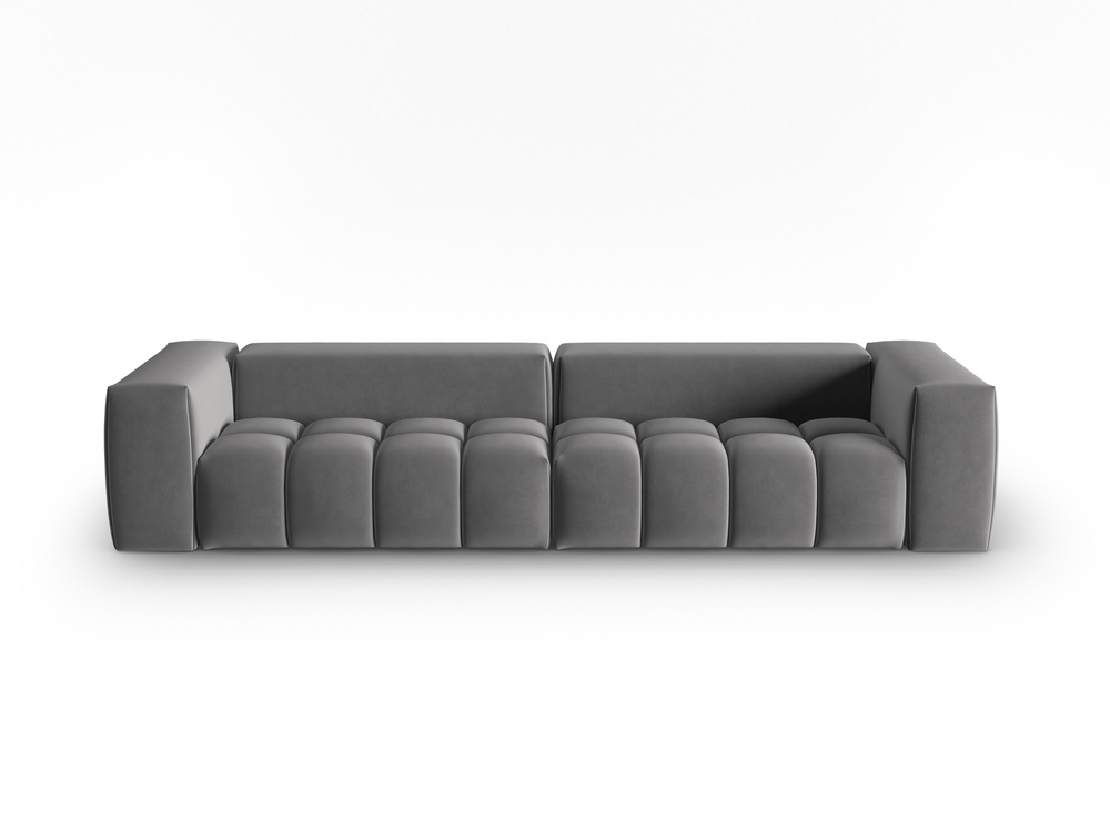 Cosmopolitan Design Sofa Verona 5-Sitzer Samt Casino Anthrazit