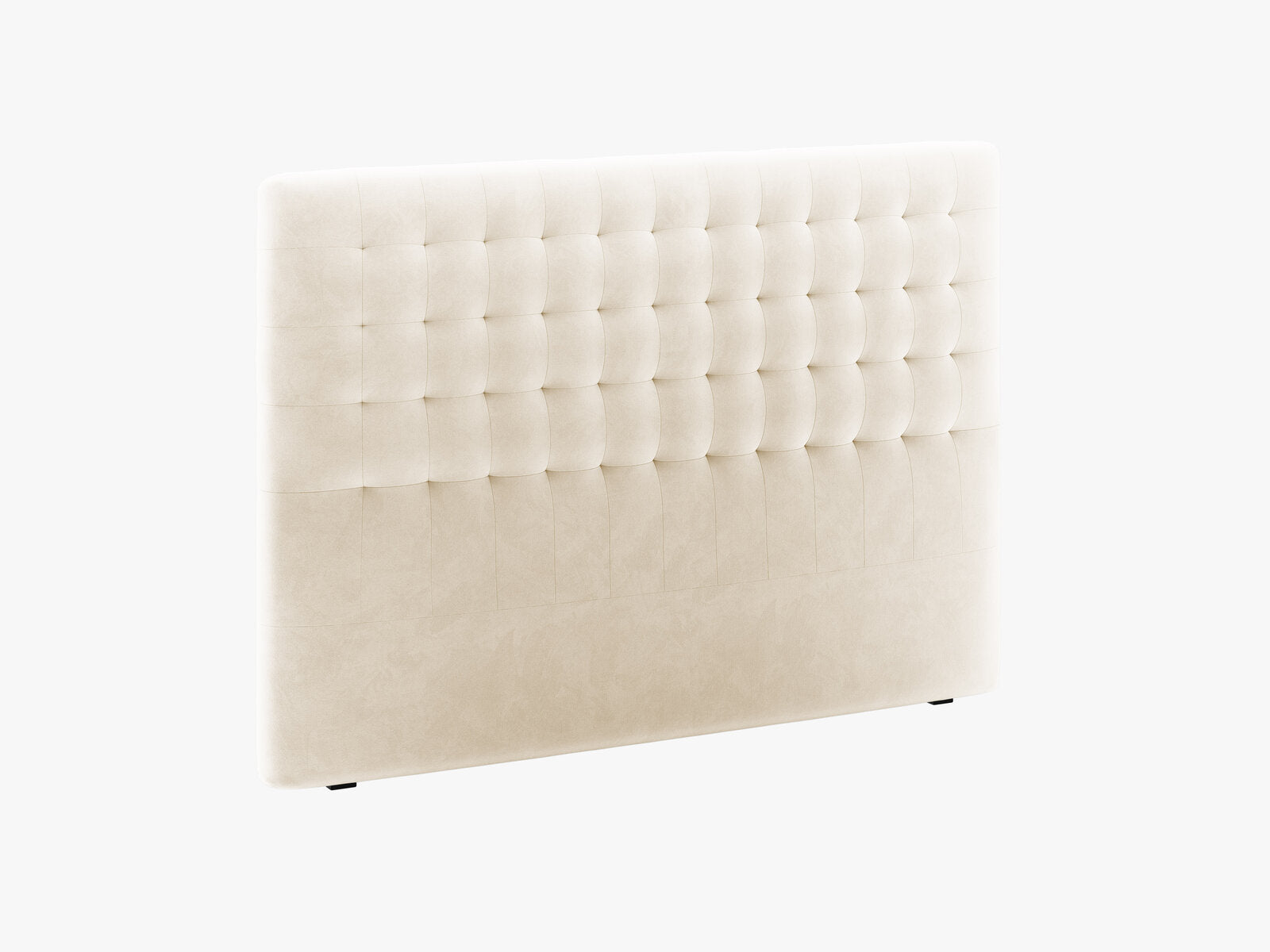Micadoni Nova Samtiger Kopfteil 120 cm (H 120 cm) Samt Paris Beige 180x120