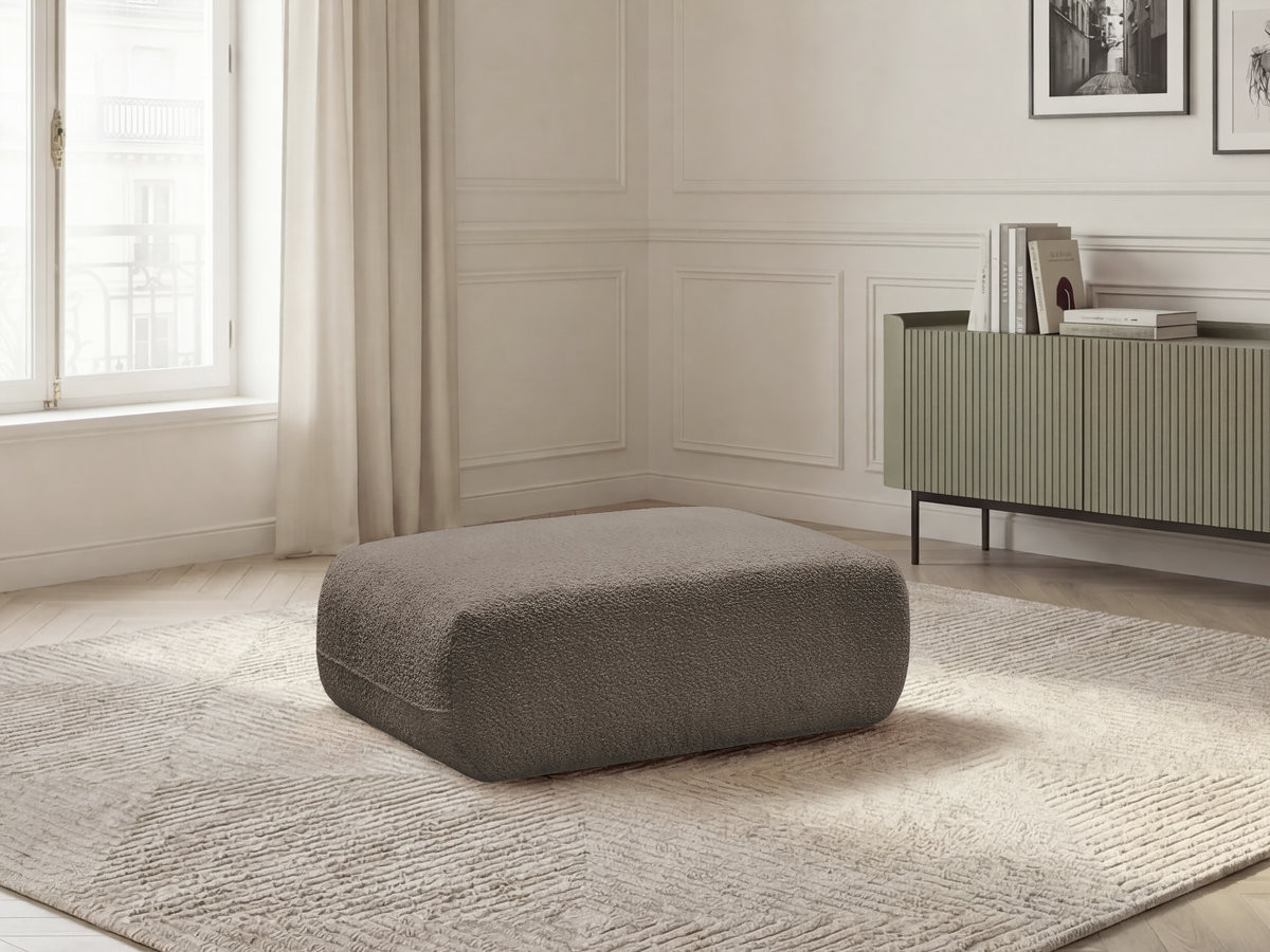 Bobochic Anda Pouf Chenille Taupe