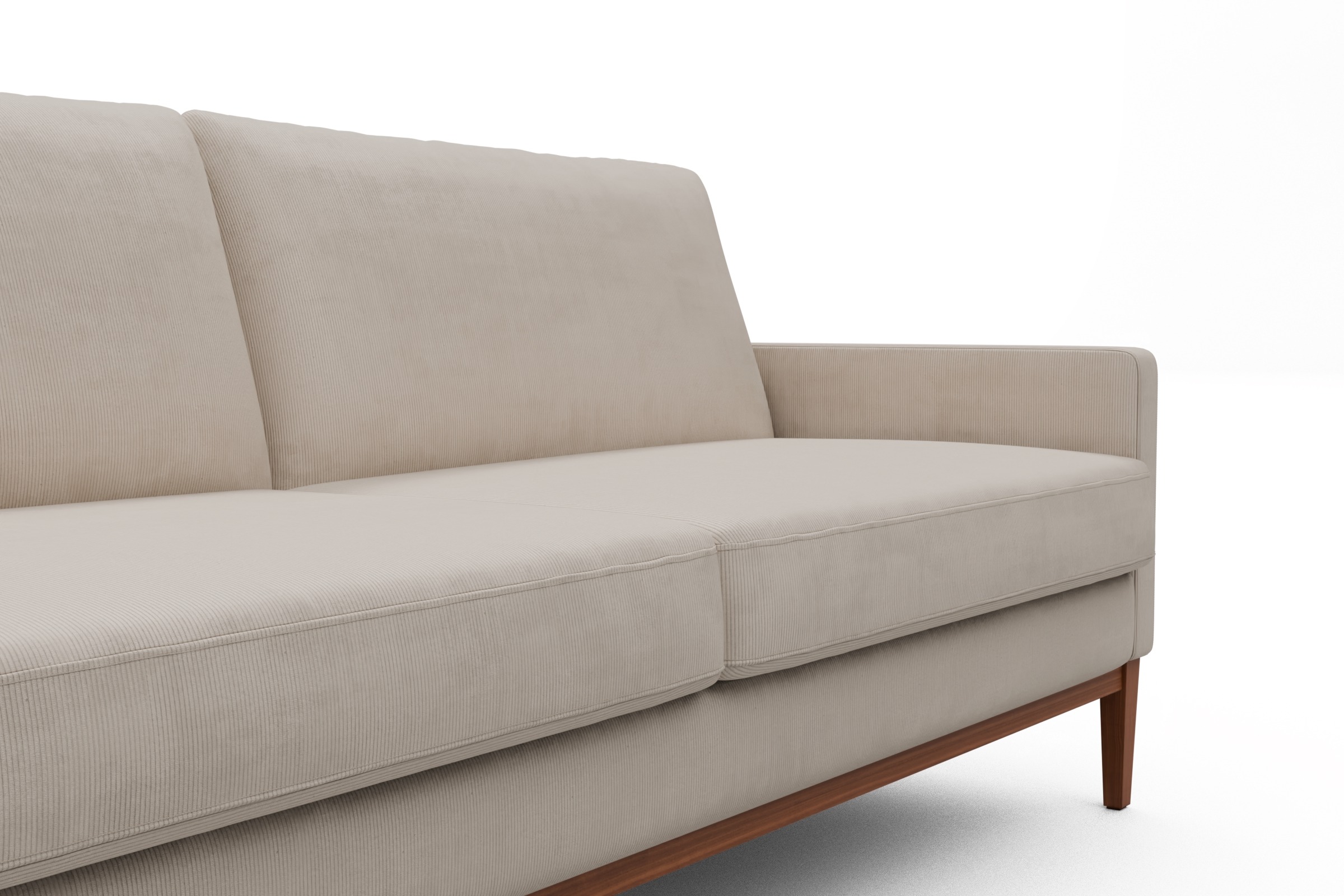 Sofa Bodo 3-Sitzer Cordufine-Off-White