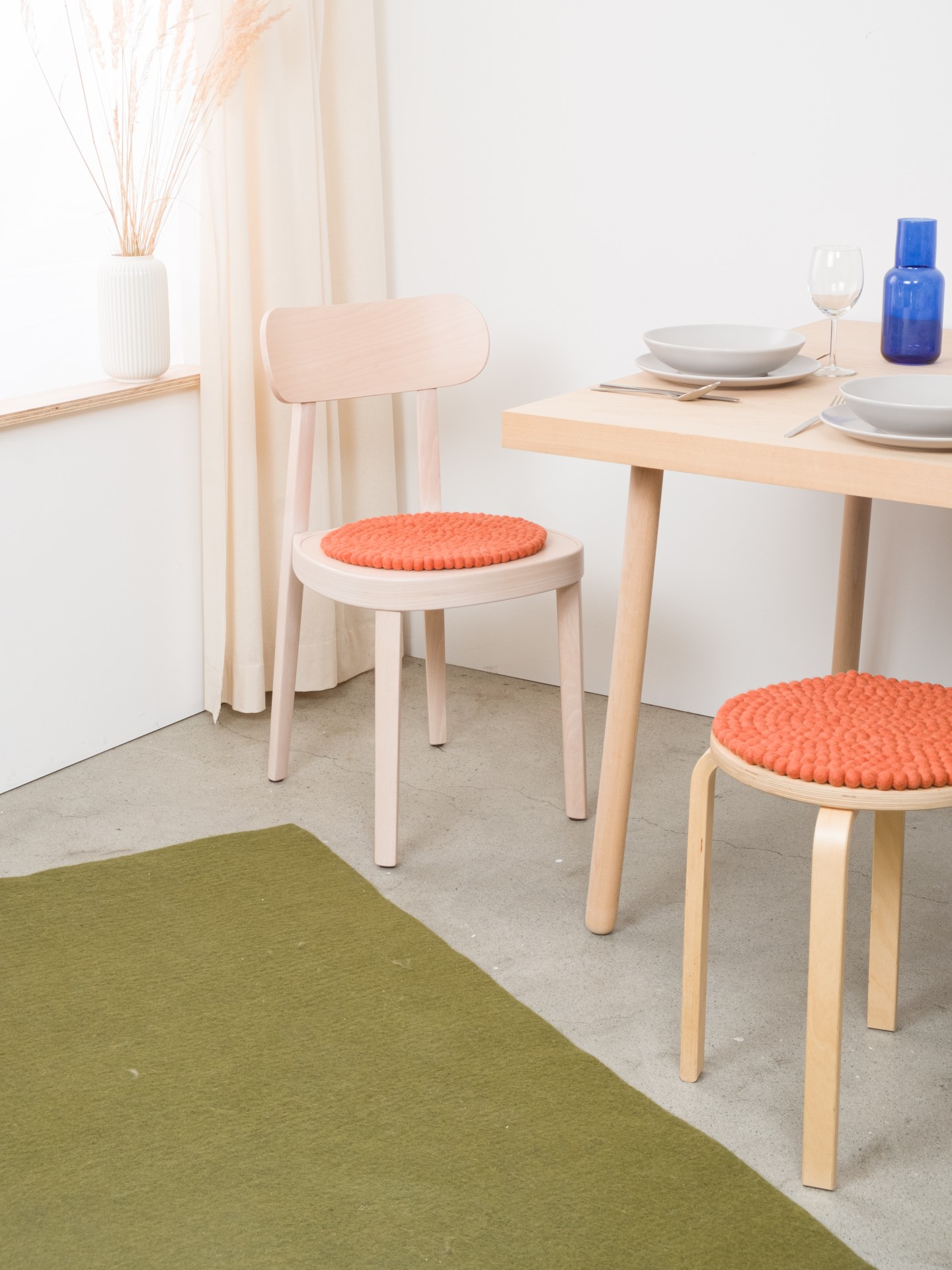 myfelt Lea - Filzkugel Sitzauflage rund