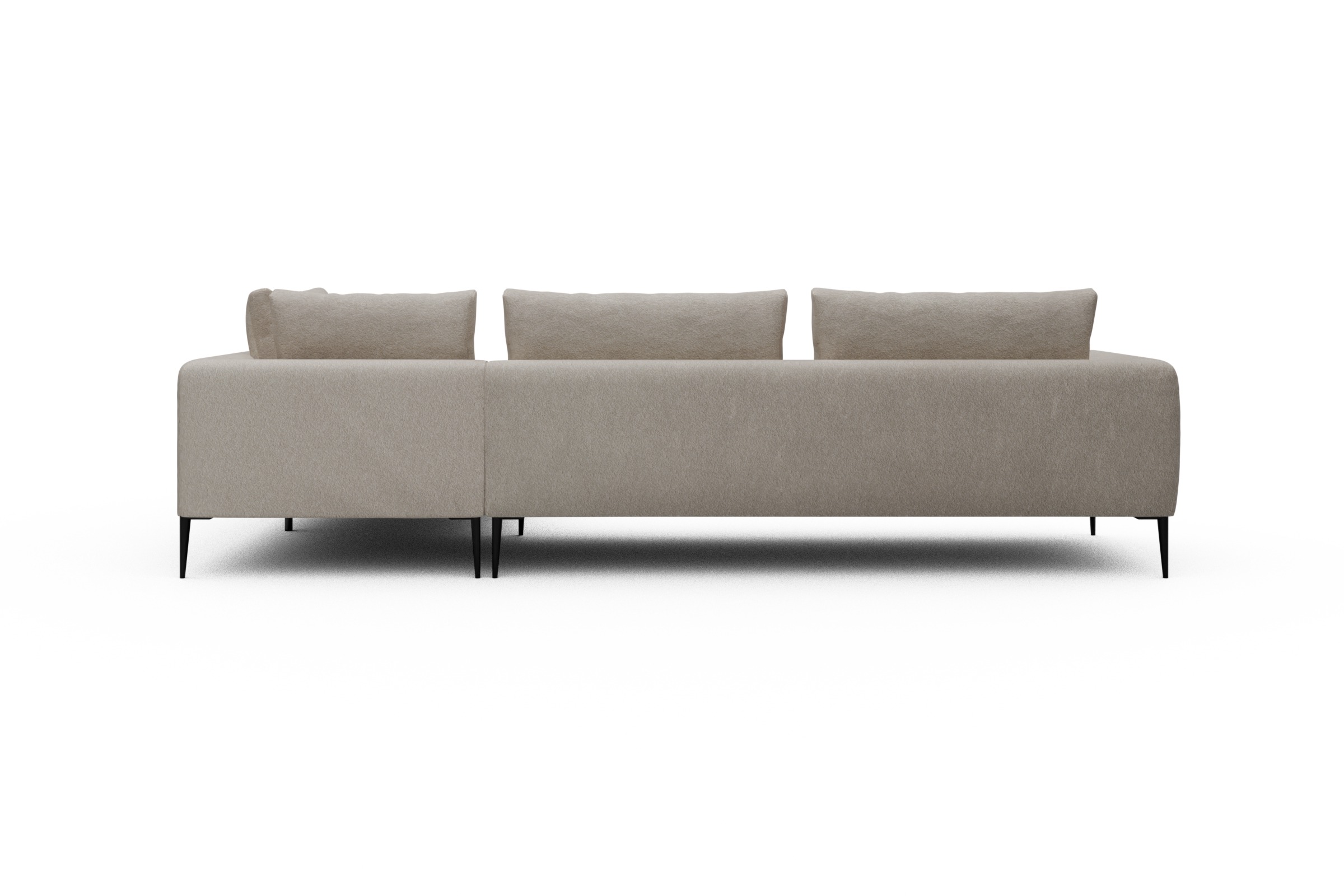 Ecksofa Paul Relax-Ecke links mit 3-Sitzer Aivi-Lace-Beige