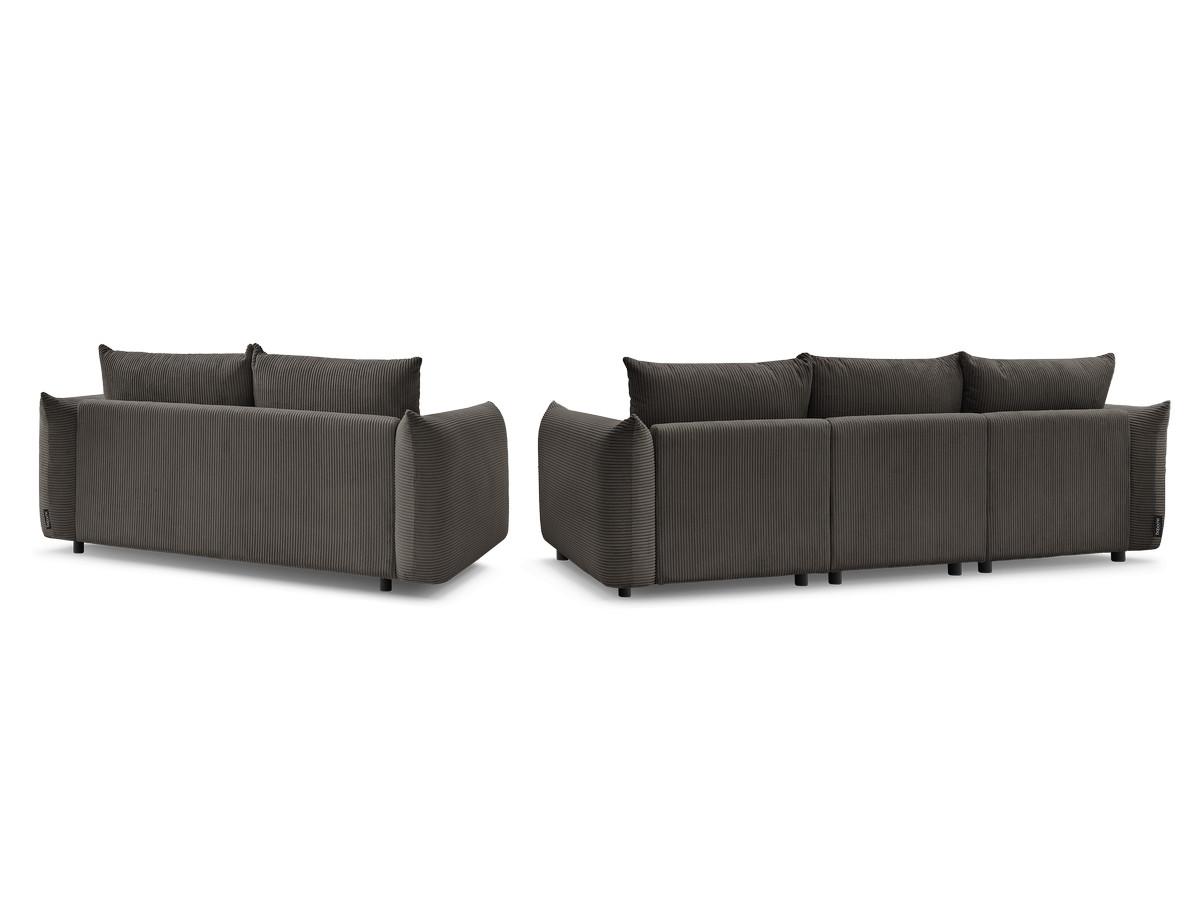 Bobochic Ernest Sofa 5-Sitzer Cordsamt Taupe