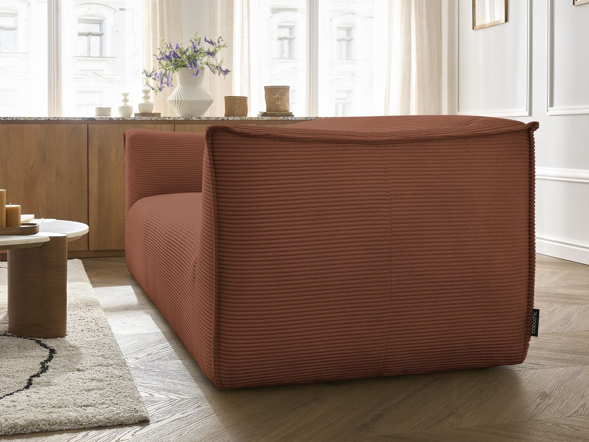 Bobochic Giorgia Sofa 5-Sitzer 534 × 100 cm Cordsamt Orange