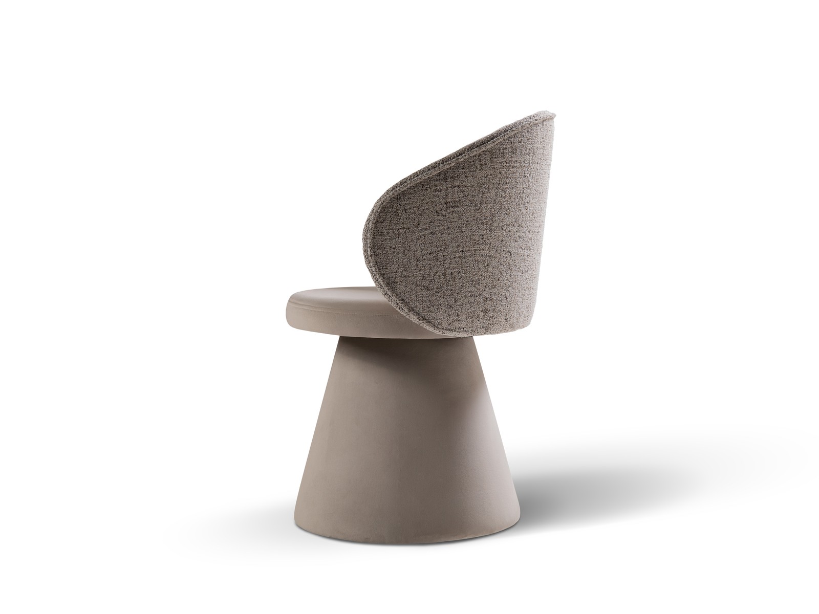Cosmopolitan Design Stuhl Inez Strukturierter Stoff Puente Beige Melange