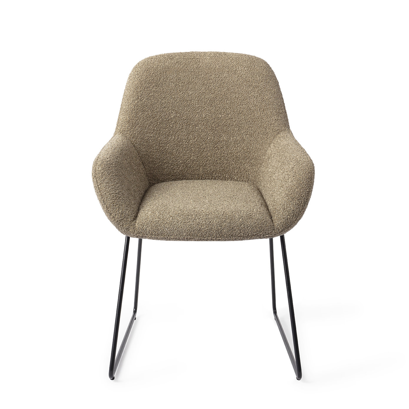Jesper Home Esszimmerstuhl Kushi Moss Meadow Slide Schwarz