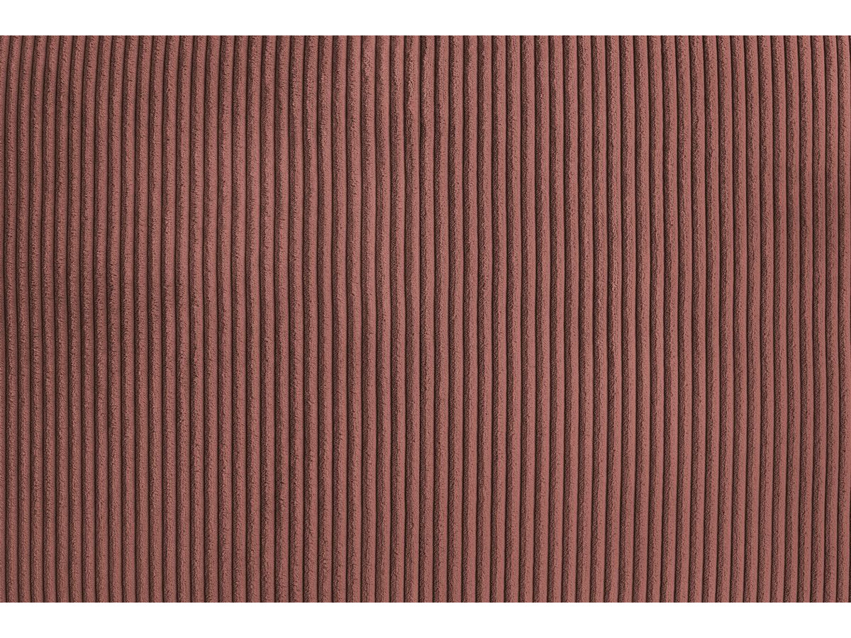 Bobochic Voltaire Ecksofa 322 × 268 cm Cordsamt Rosa Ecke rechts