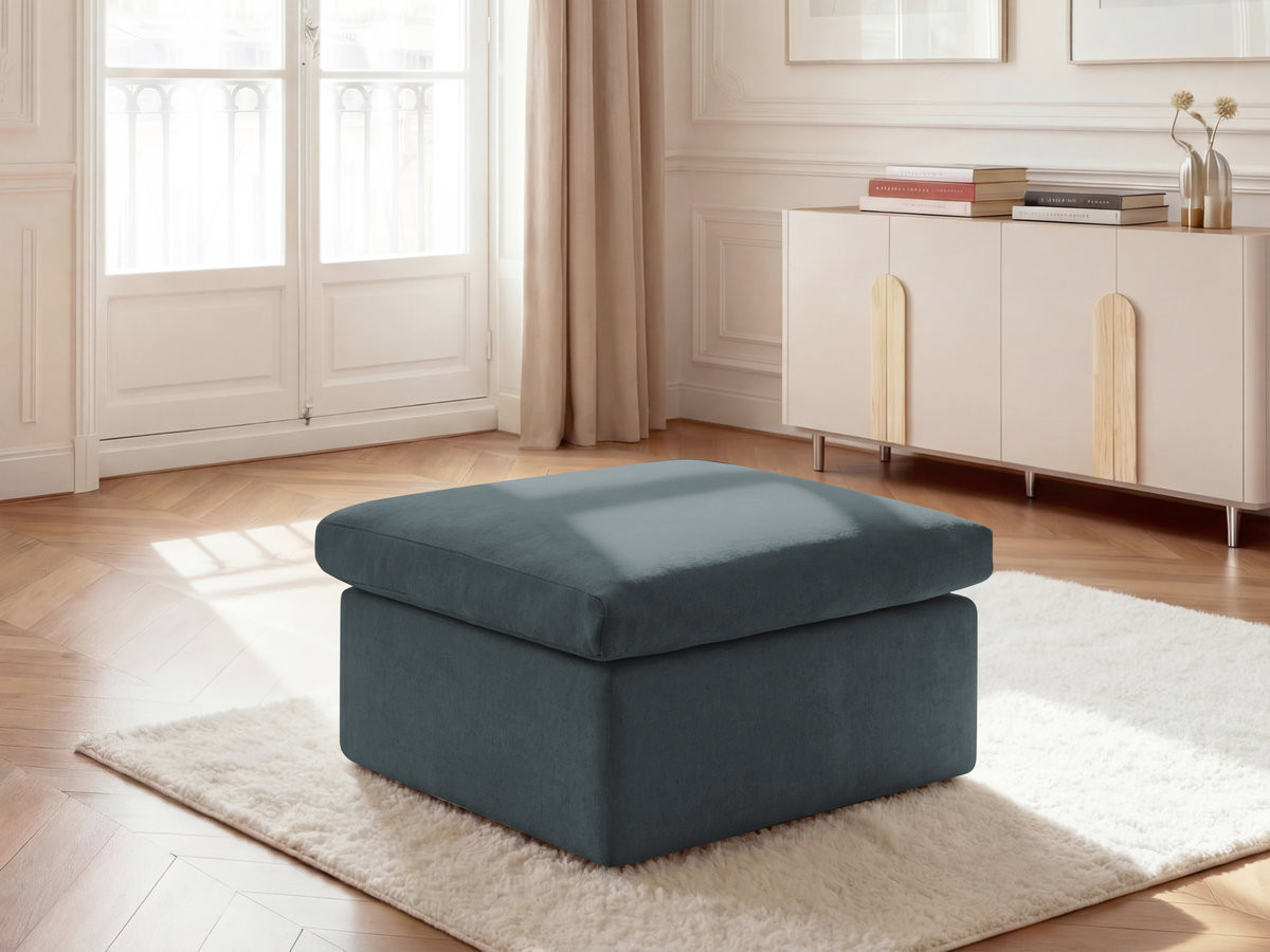 Bobochic Enore Pouf Cordsamt Blau